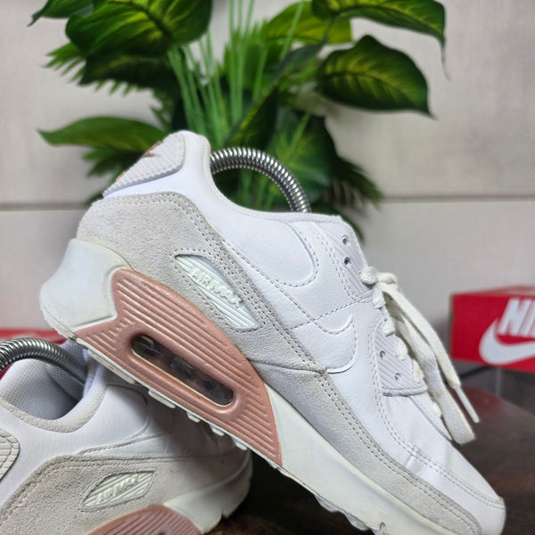 Nike Air Max 90 LTR GS White Rose Gold Beige maat 38,5