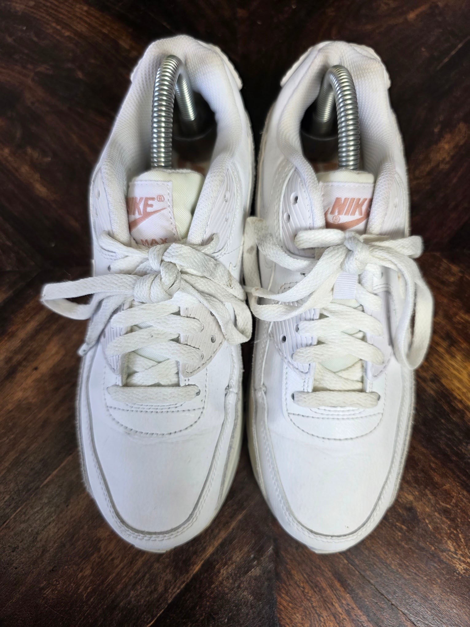 Nike Air Max 90 LTR GS White Rose Gold Beige maat 38,5