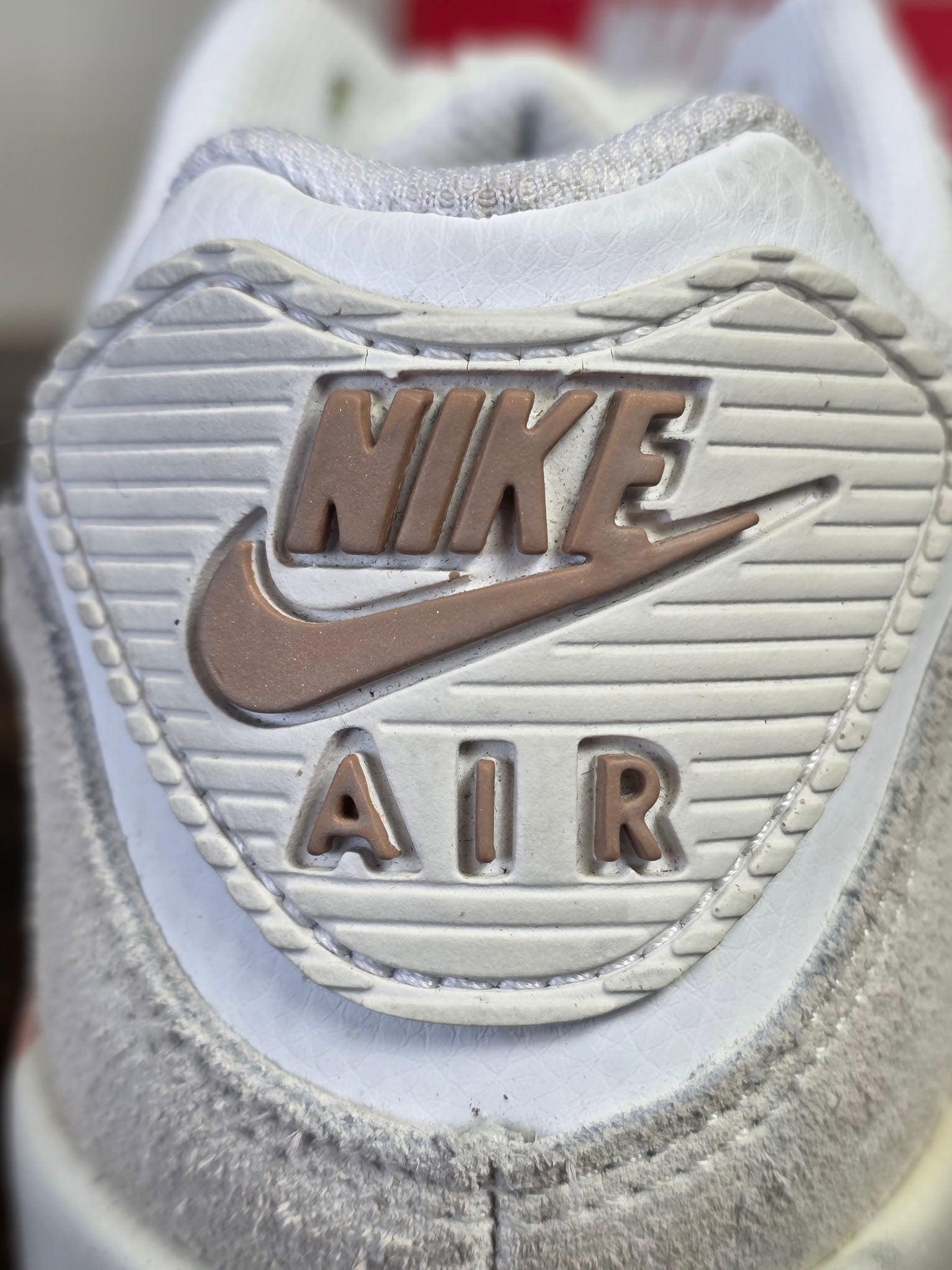 Nike Air Max 90 LTR GS White Rose Gold Beige maat 38,5