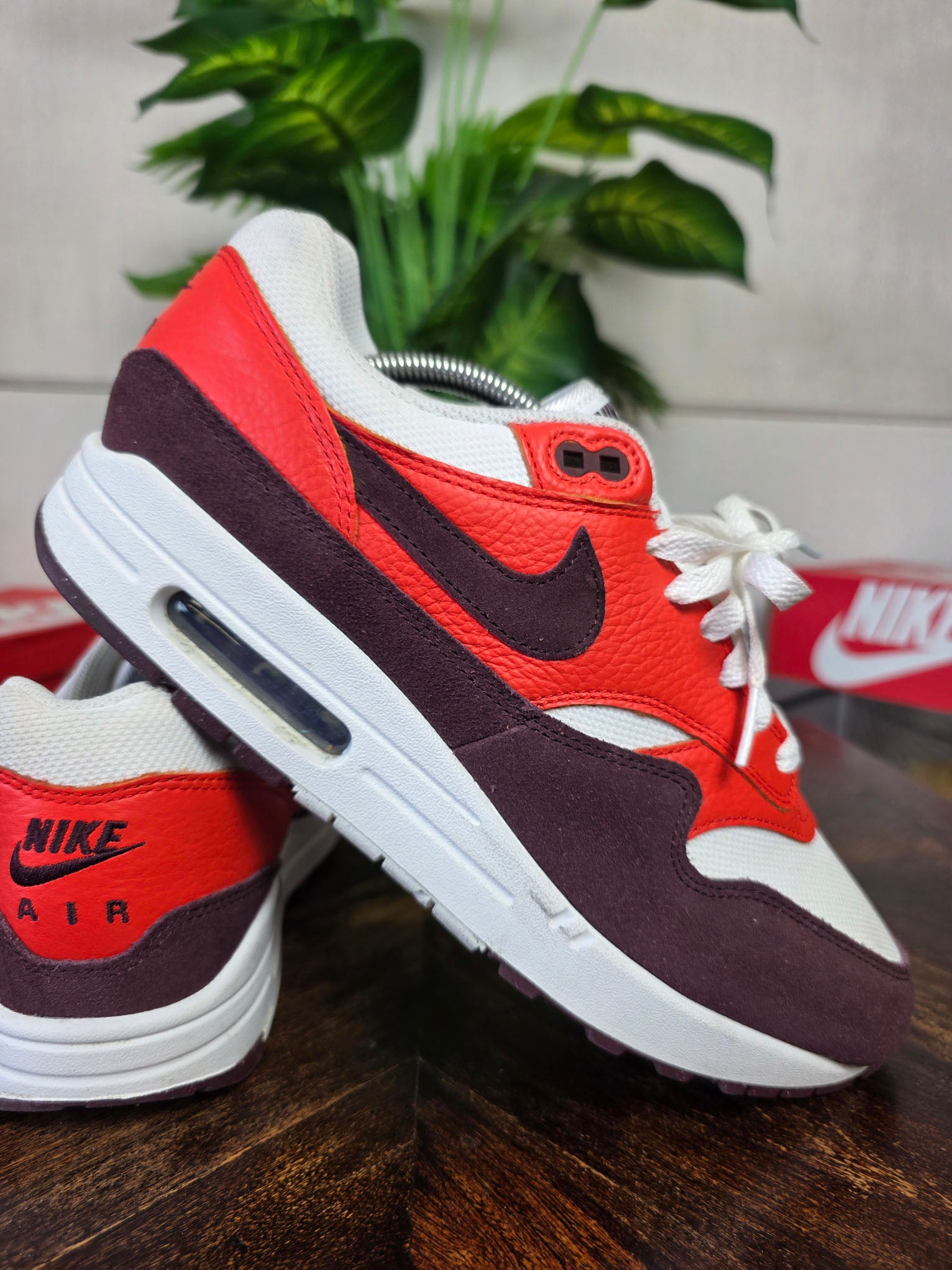 Nike Air Max 1 Burgundy Crush maat 44