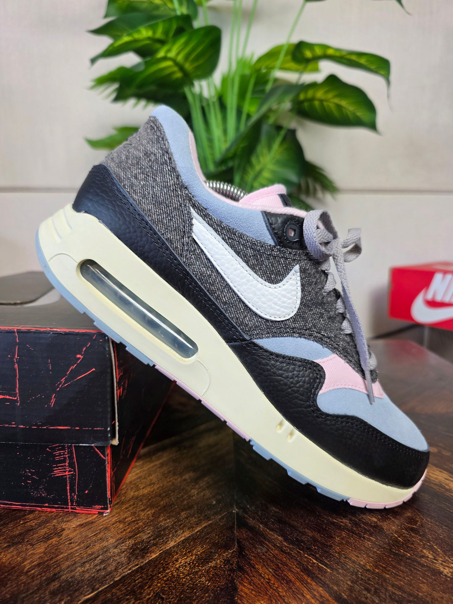 Nike Air Max 1 '86 OG Big Bubble Black Denim maat 44,5