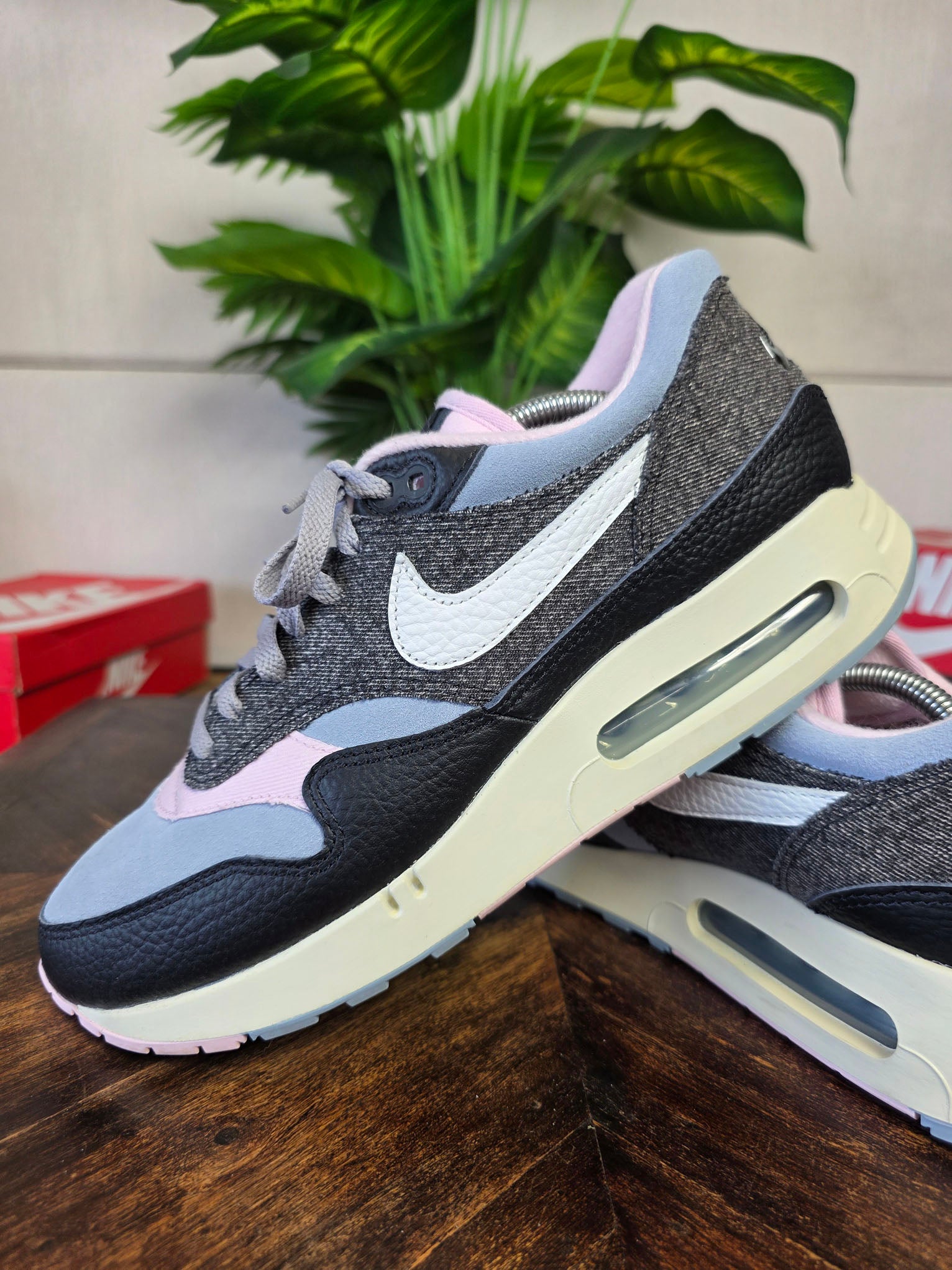 Nike Air Max 1 '86 OG Big Bubble Black Denim maat 44,5