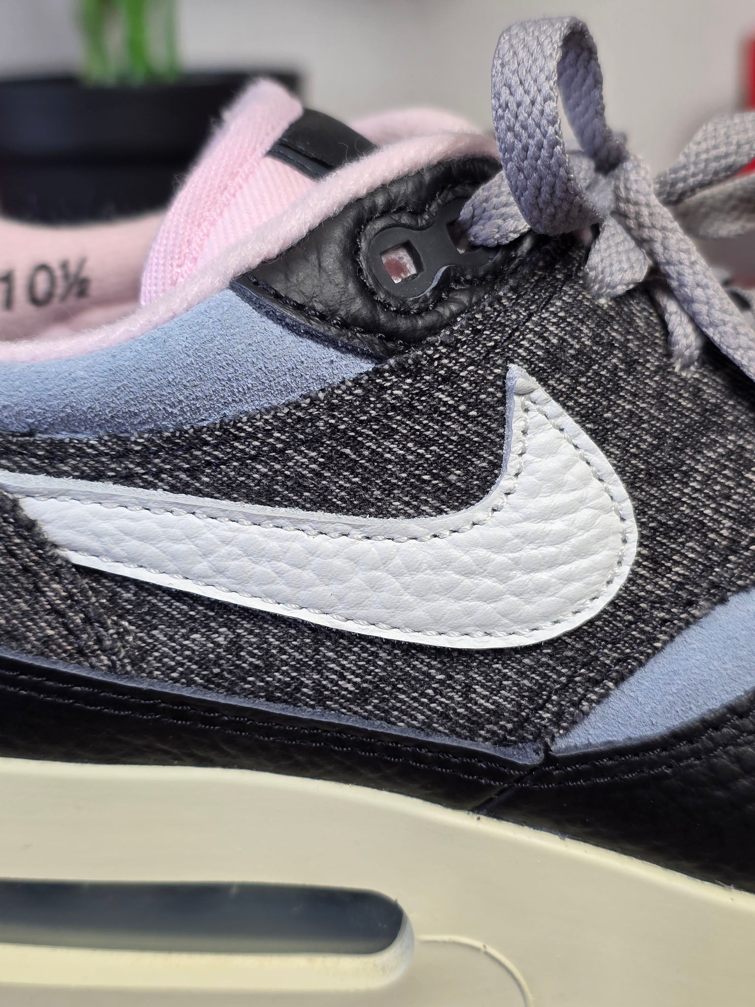 Nike Air Max 1 '86 OG Big Bubble Black Denim maat 44,5