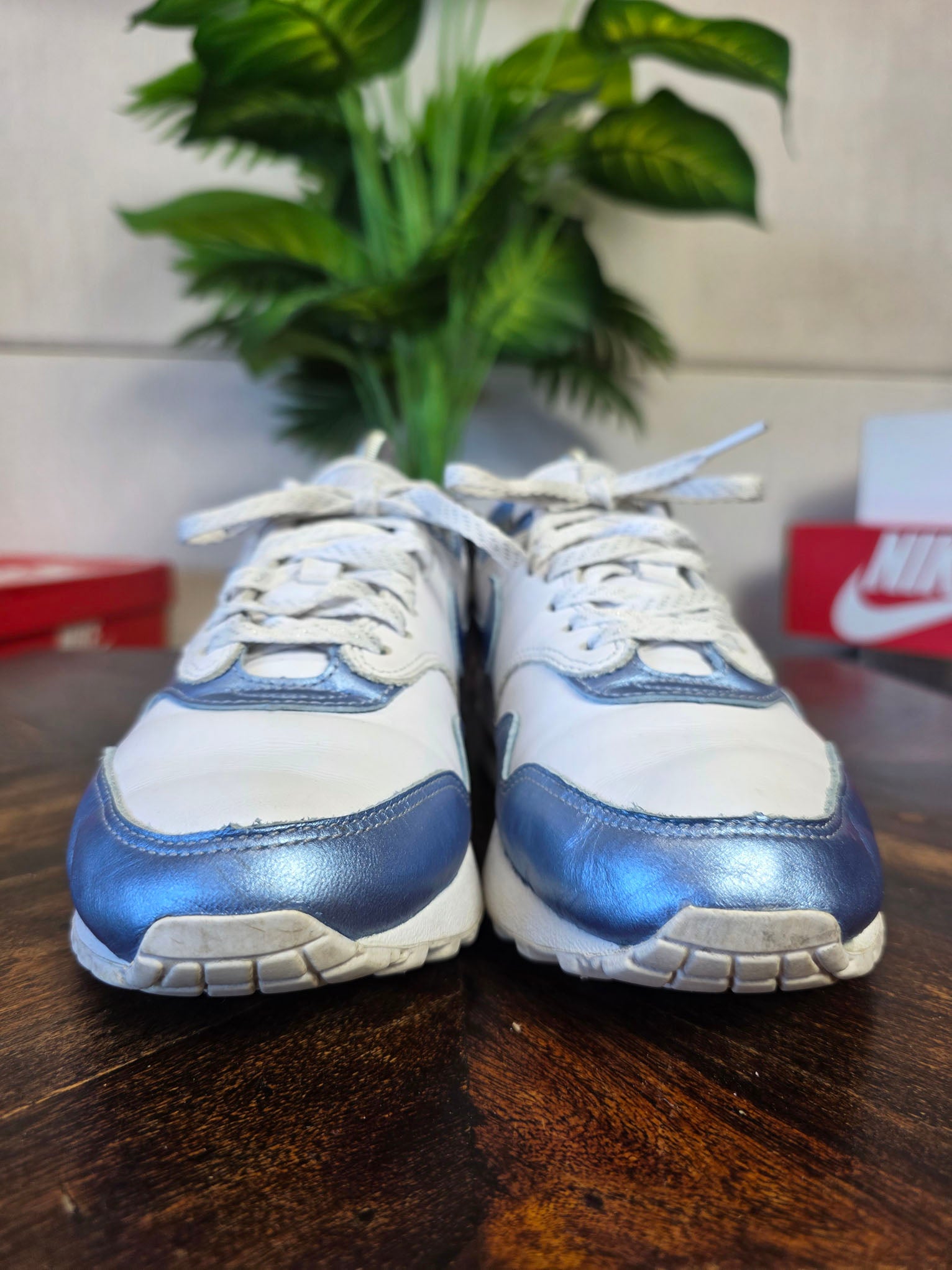 Nike Air Max 1 Metallic Blue maat 38,5