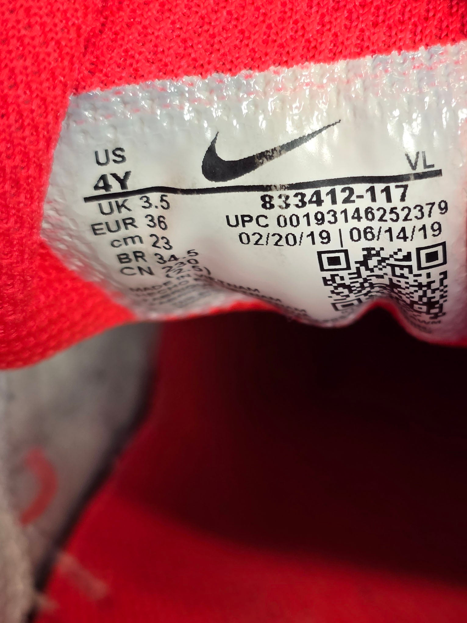 Nike Air Max 90 LTR White Crimson maat 36