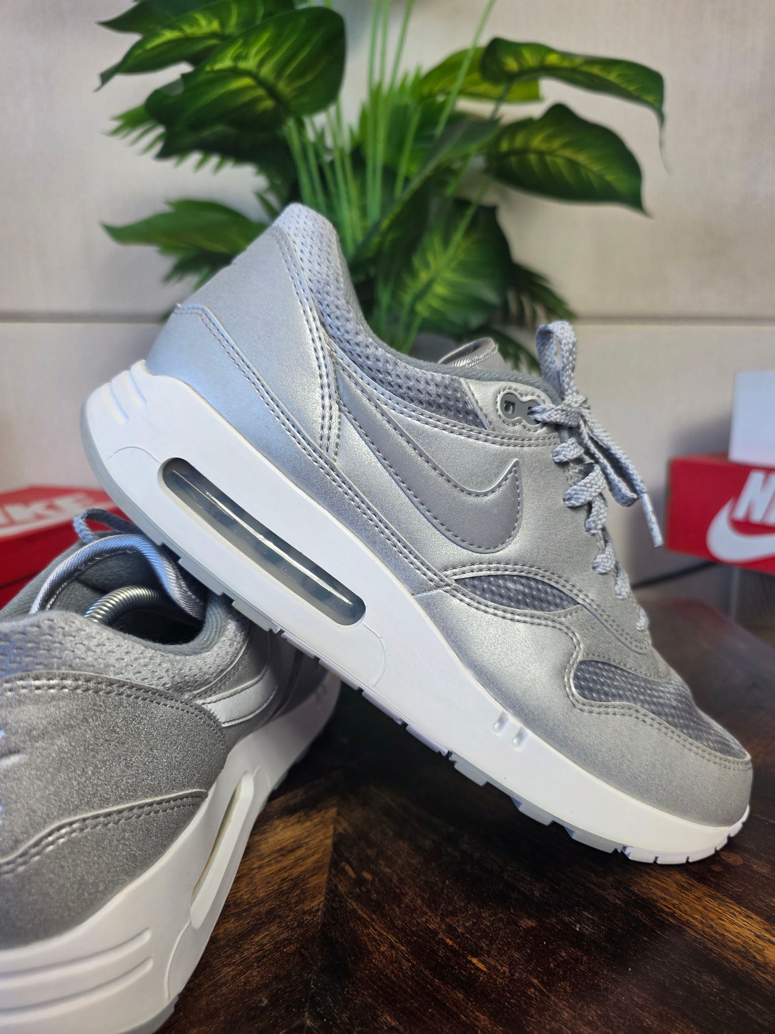 Nike Air Max 1 '86 OG Big Bubble Metallic Silver maat 46