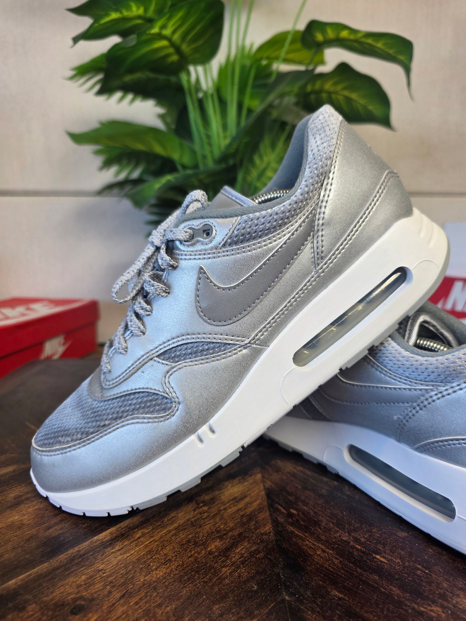 Nike Air Max 1 '86 OG Big Bubble Metallic Silver maat 46