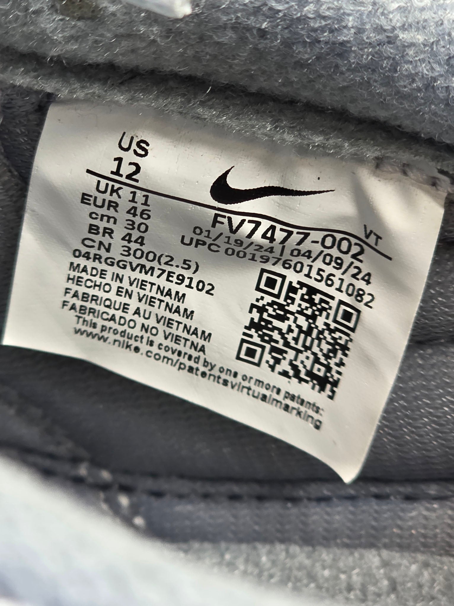 Nike Air Max 1 '86 OG Big Bubble Metallic Silver maat 46