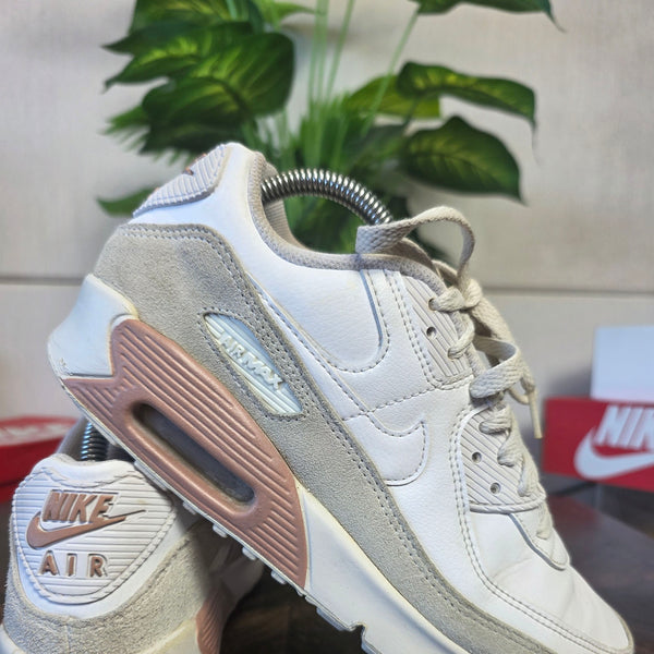 Nike Air Max 90 GS White Metallic Red Bronze maat 40