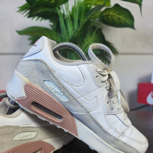 Nike Air Max 90 GS White Metallic Red Bronze maat 40