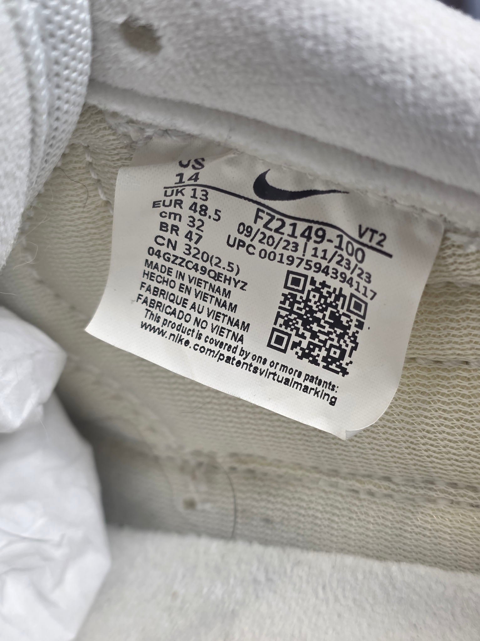 Nike Air Max 1 '86 OG "Museum Masterpiece" maat 48,5