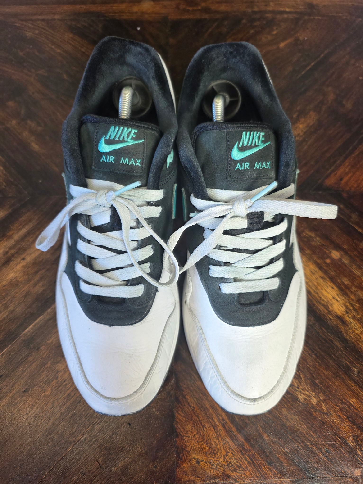 Nike Air Max 1 White Black Blue maat 44,5