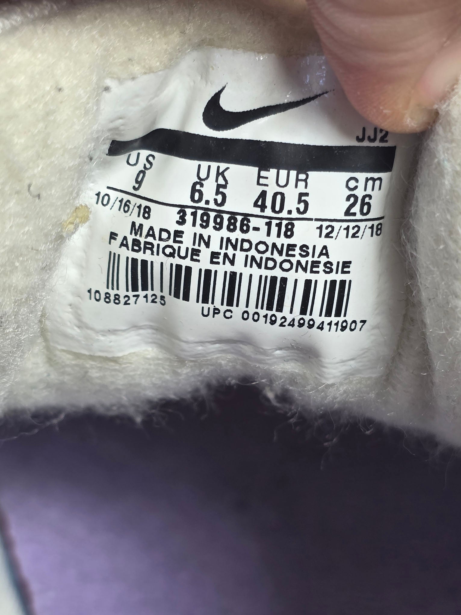 Nike Air Max 1 Atomic Violet maat 40,5