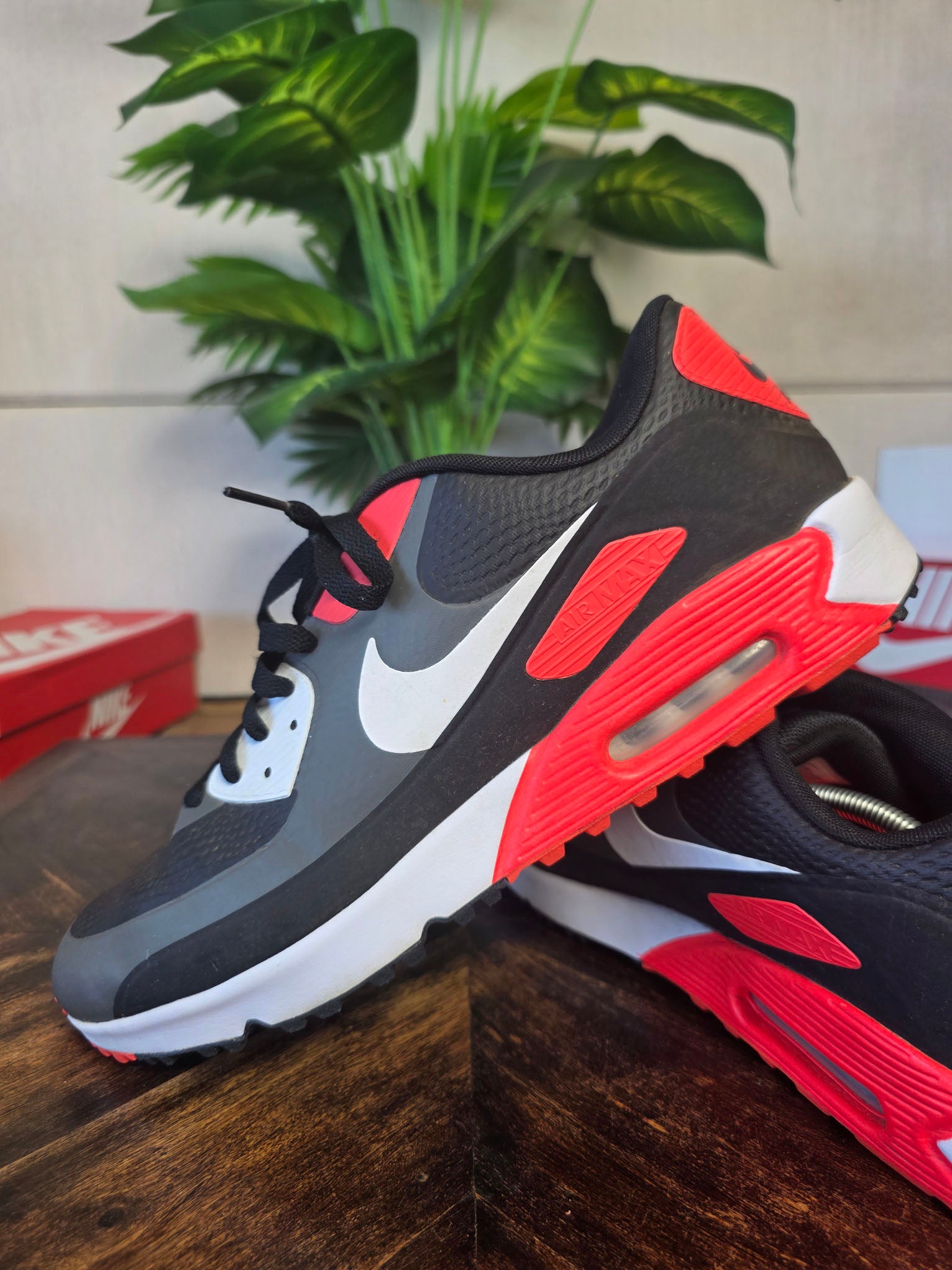 Nike Air Max 90 Golf Iron Grey Infra Red 23 maat 48,5