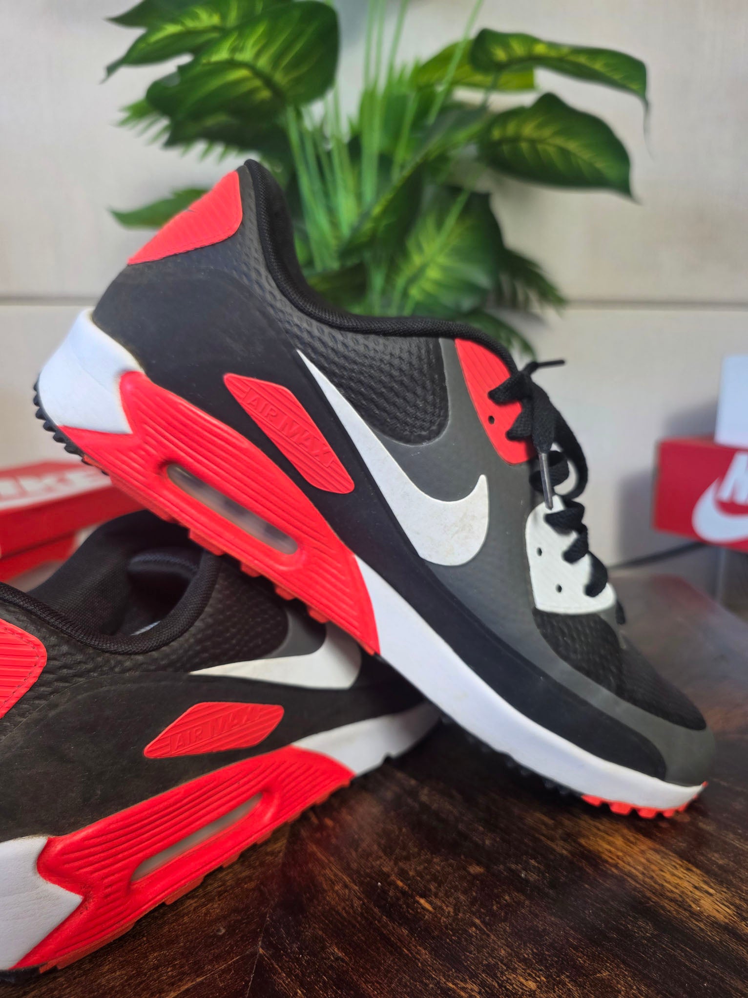 Nike Air Max 90 Golf Iron Grey Infra Red 23 maat 48,5