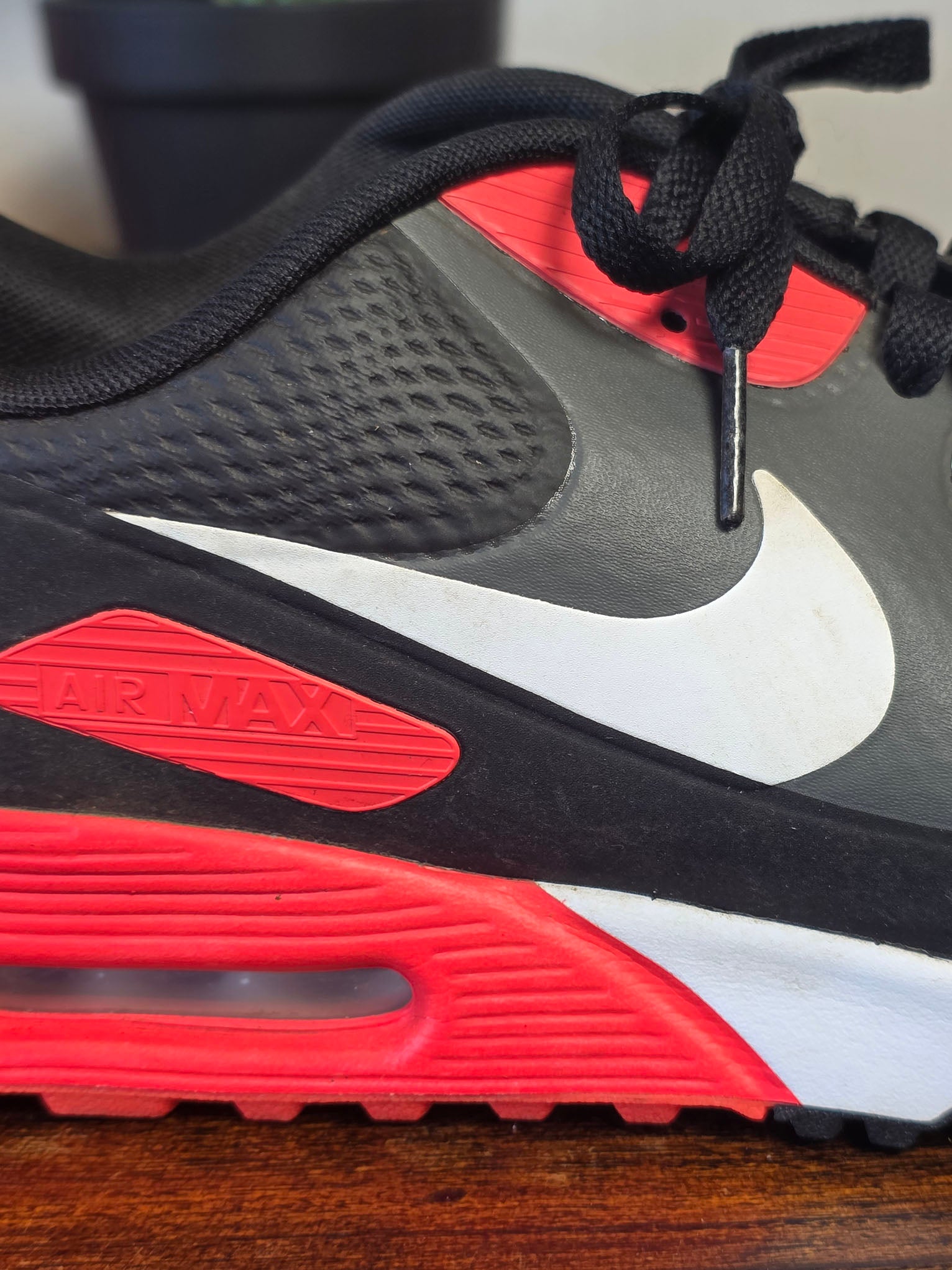 Nike Air Max 90 Golf Iron Grey Infra Red 23 maat 48,5