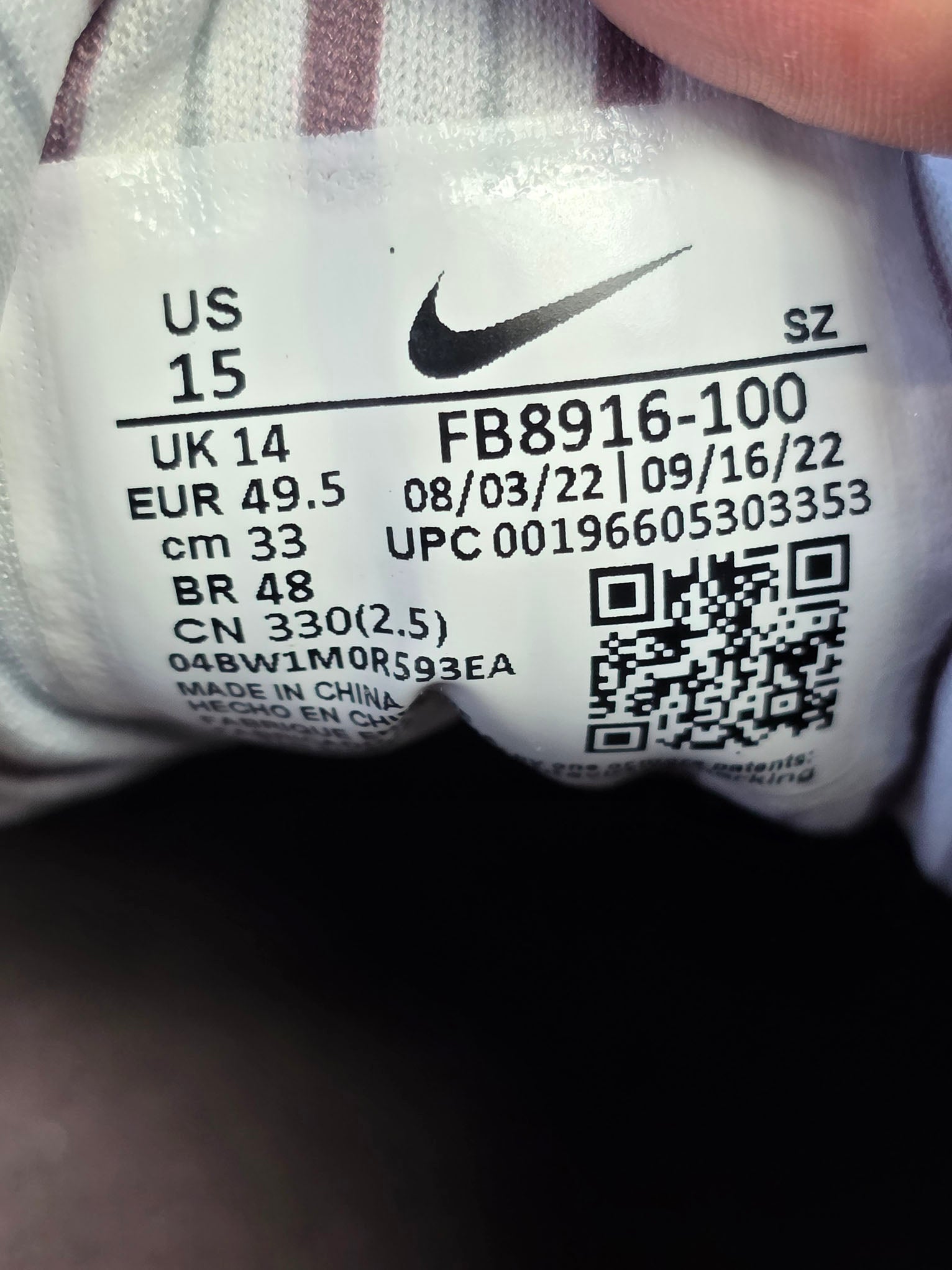 Nike Air Max 1 PRM Shima Shima maat 49,5