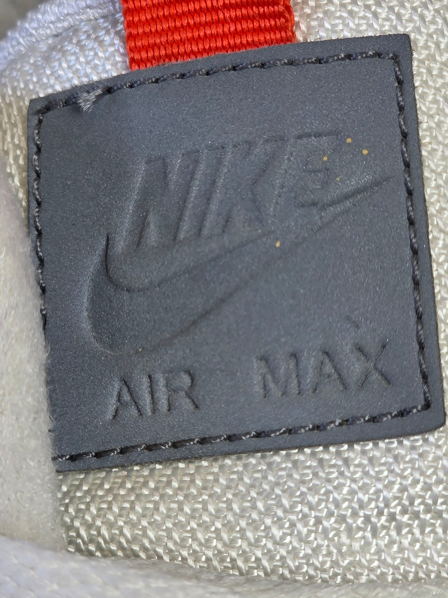 Nike Air Max 1 Tongue Tab White Team Orange maat 46
