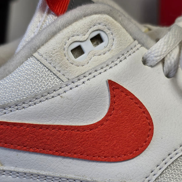 Nike Air Max 1 Tongue Tab White Team Orange maat 46