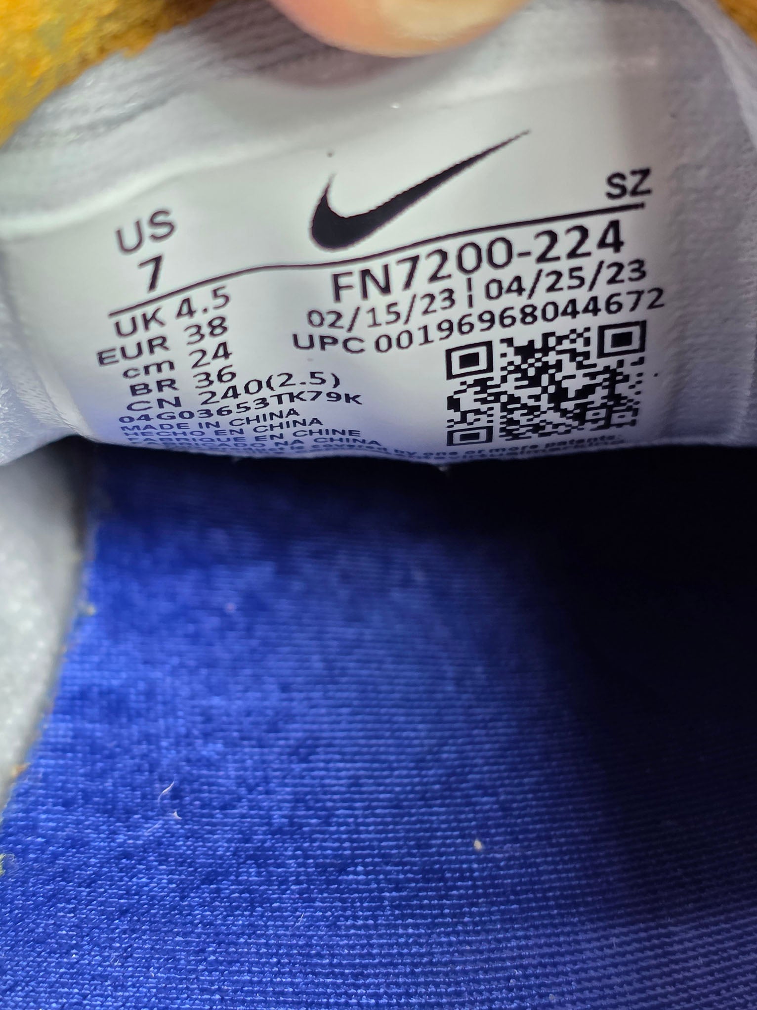 Nike Air Max 1 Tan Lines maat 38