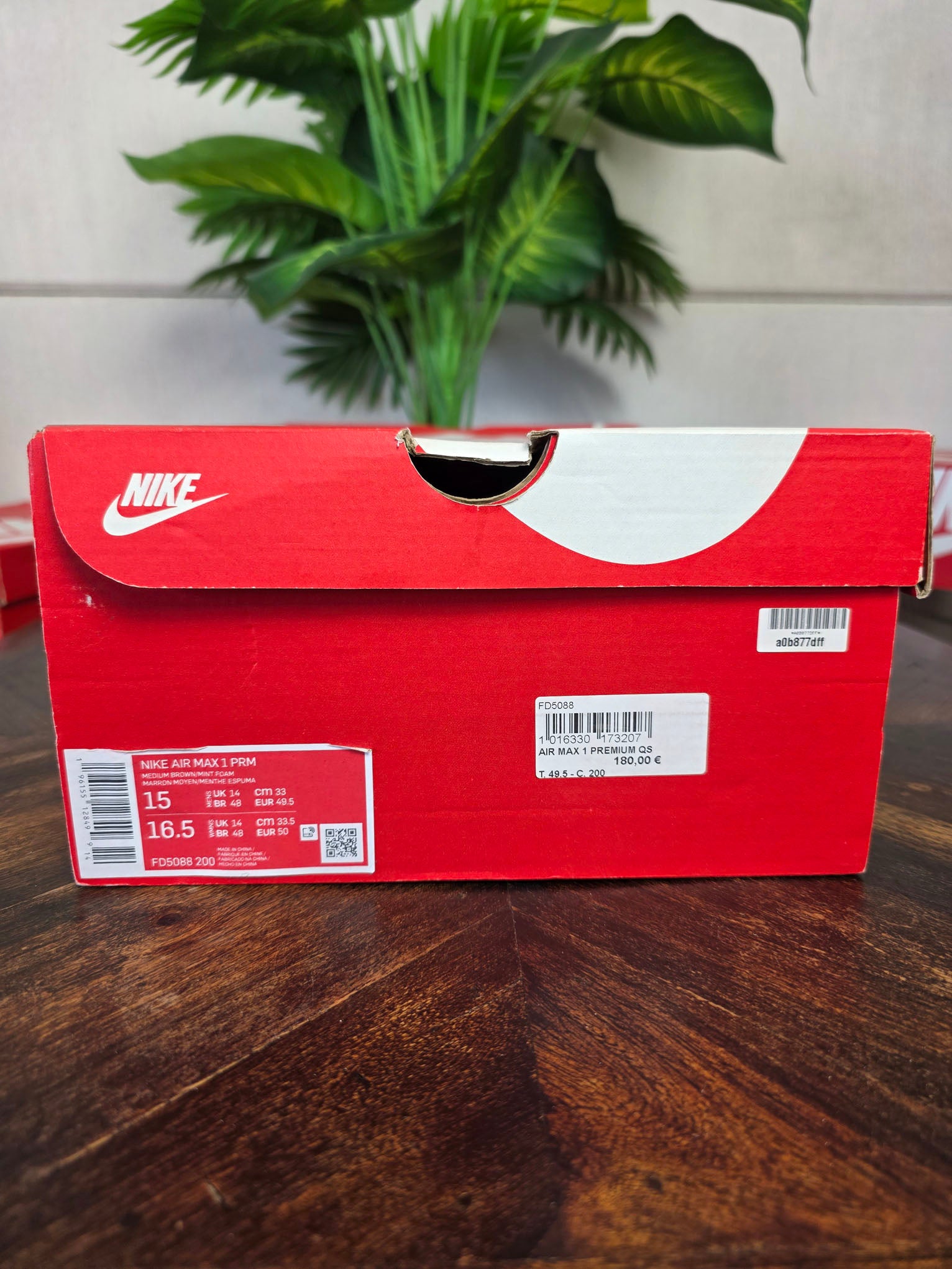 Nike Air Max 1 Crepe Hemp maat 49,5