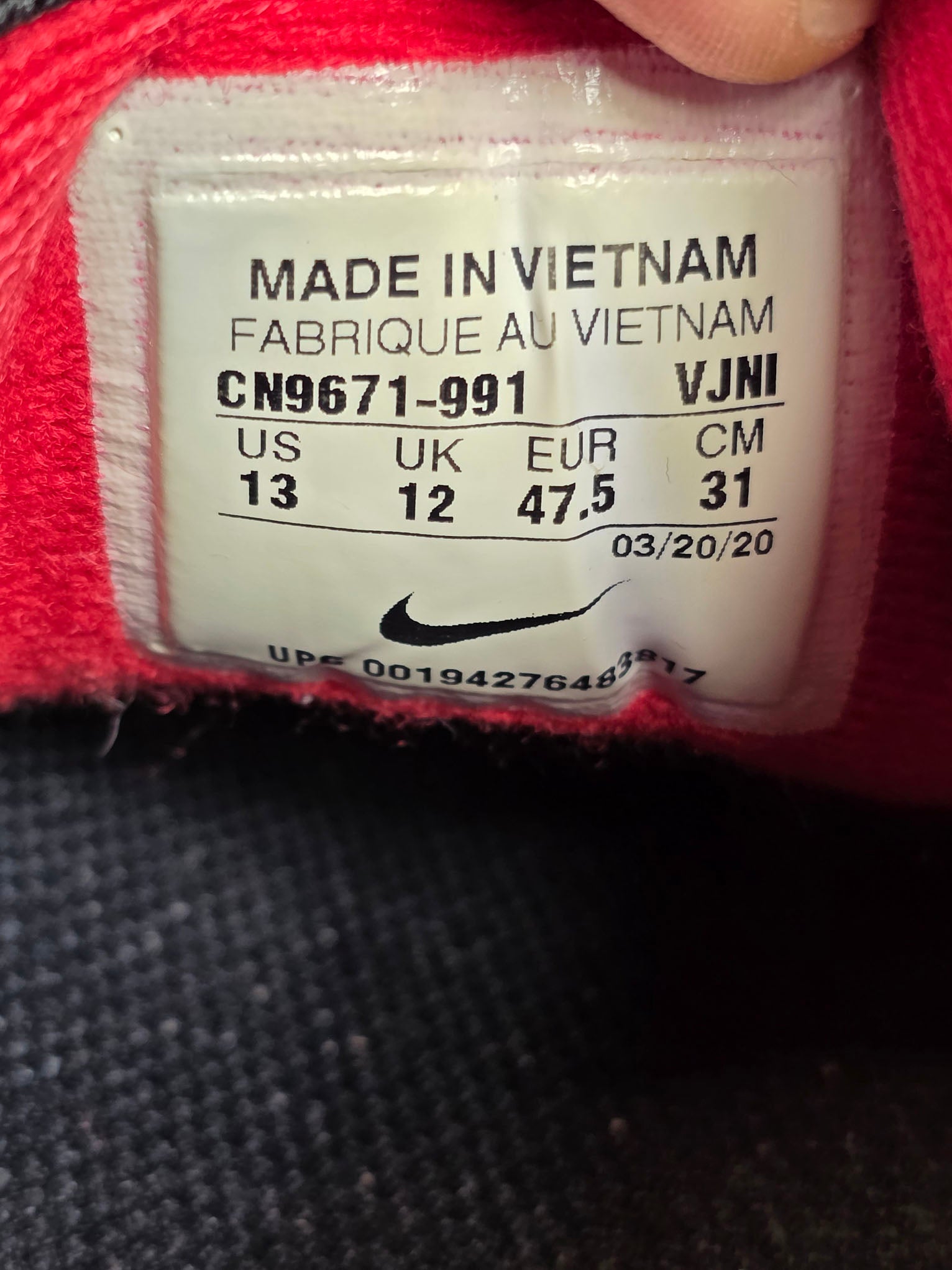 Nike Air Max 1 XXX Amsterdam maat 47,5