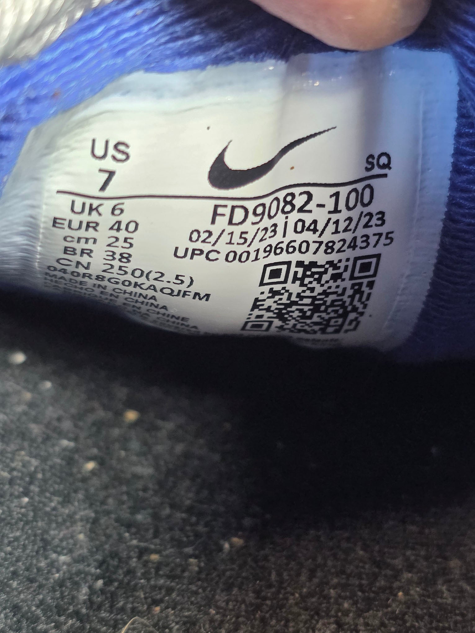 Nike Air Max 1 "Deep Royal Blue" maat 40