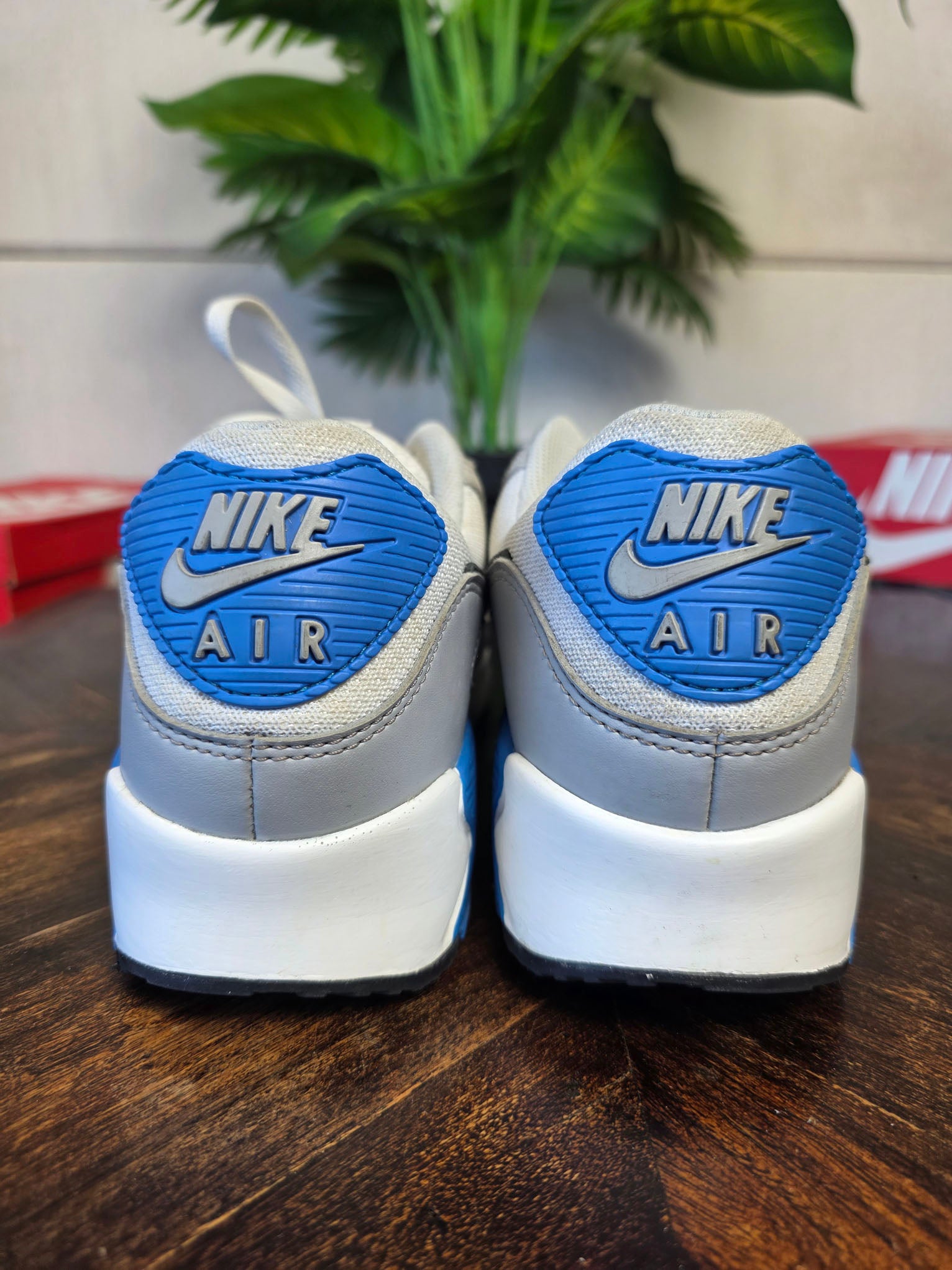 Nike Air Max 90 Pure Platinum Photo Blue maat 45