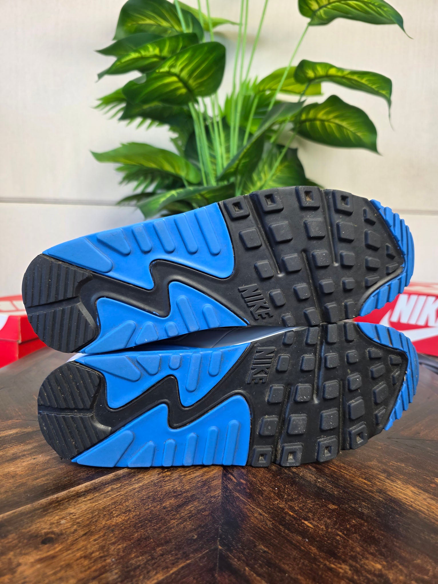 Nike Air Max 90 Pure Platinum Photo Blue maat 45