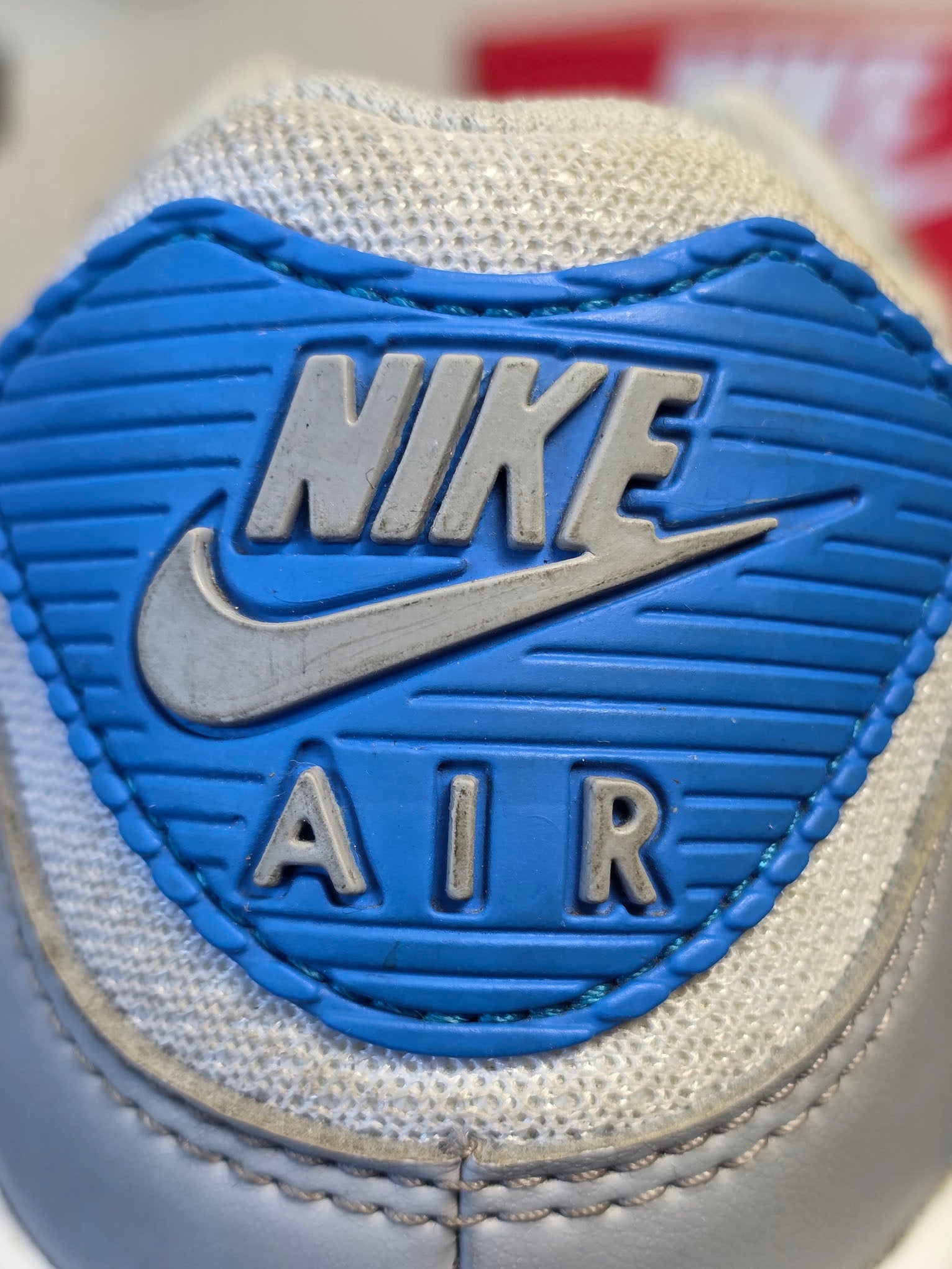 Nike Air Max 90 Pure Platinum Photo Blue maat 45