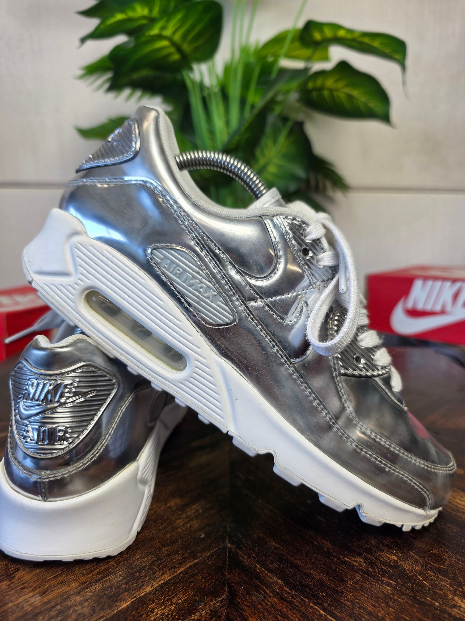 Nike Air Max 90 SP "Metallic Silver" maat 42,5
