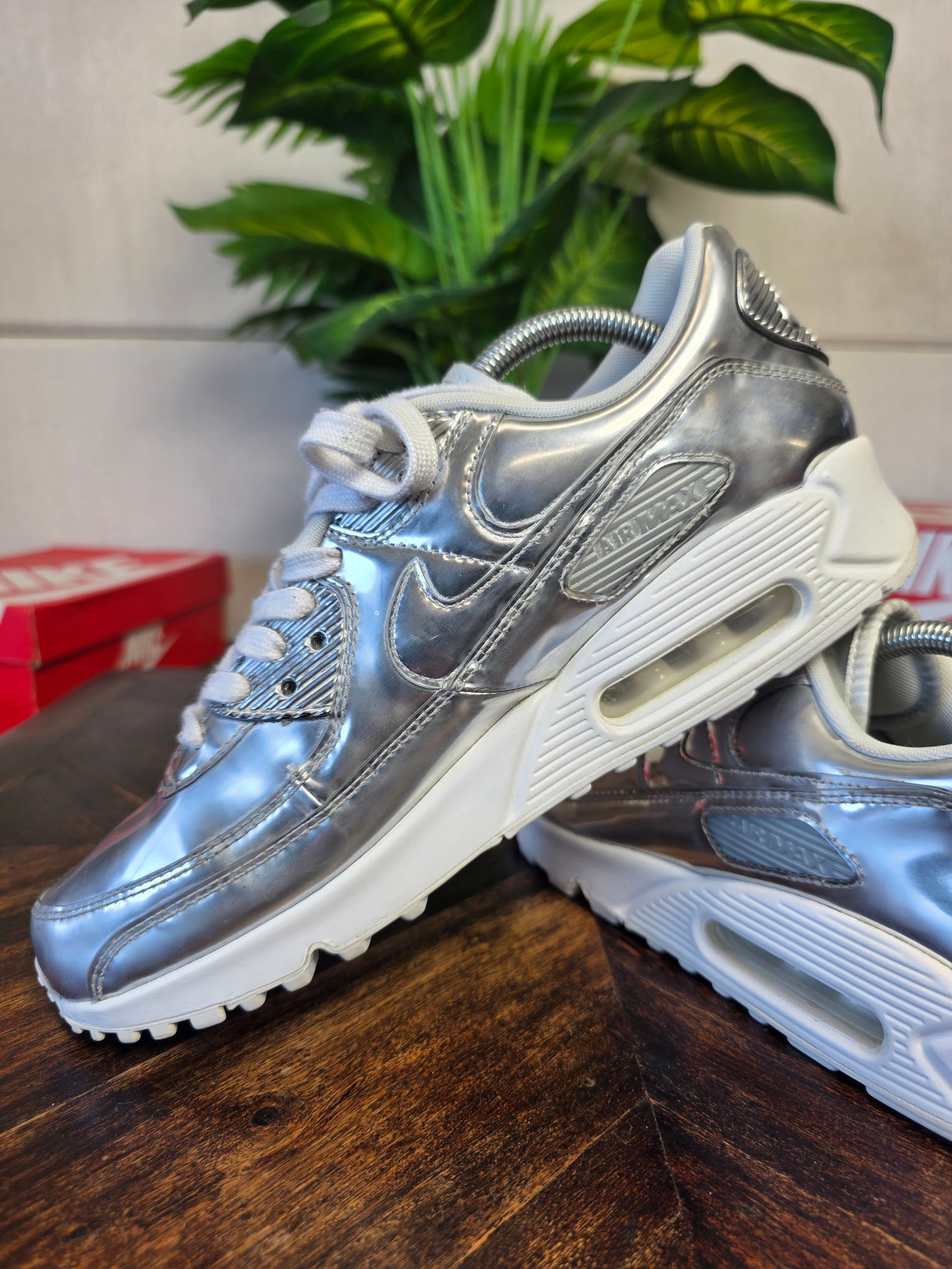 Nike Air Max 90 SP "Metallic Silver" maat 42,5