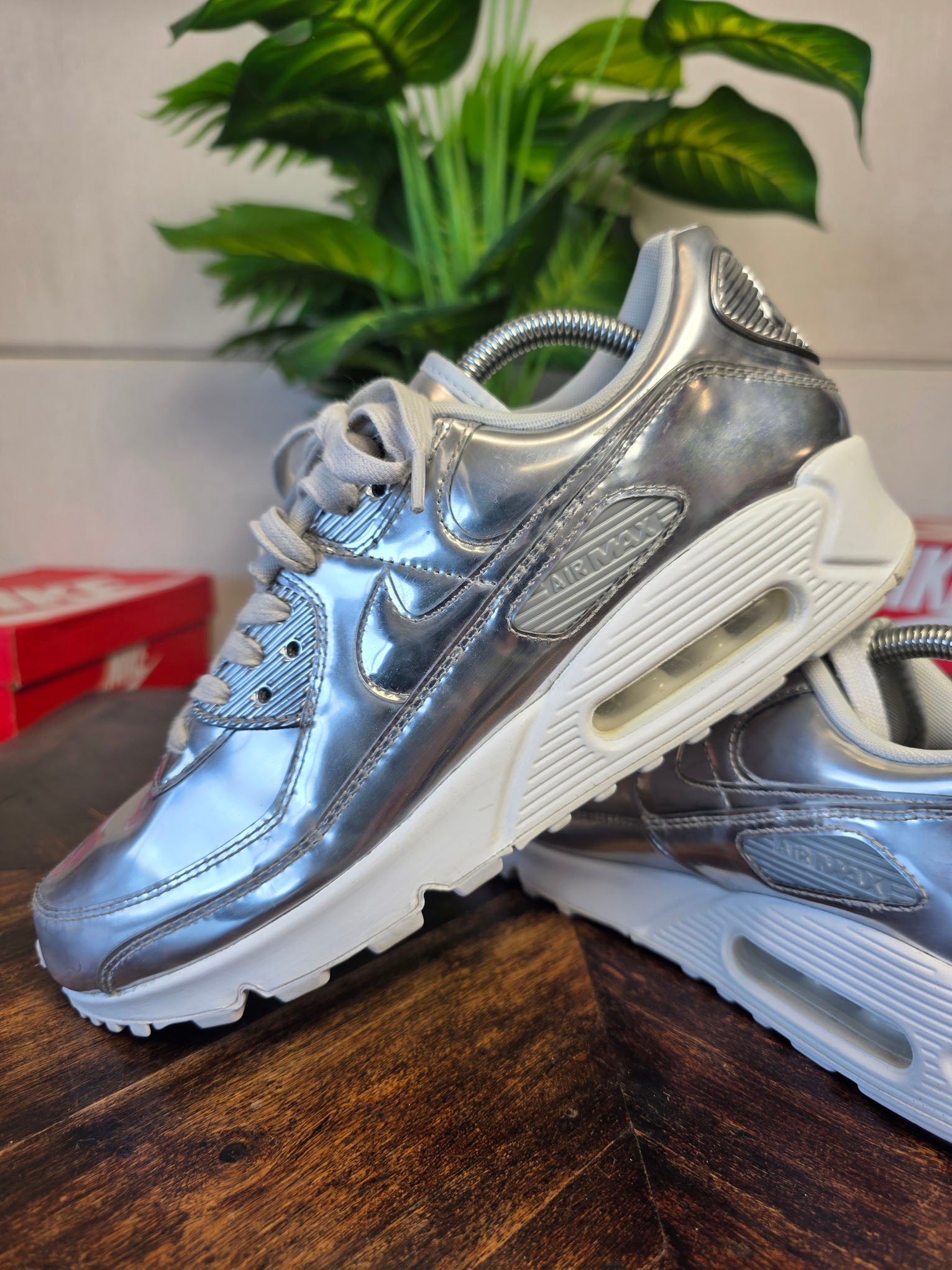 Nike Air Max 90 SP "Metallic Silver" maat 42,5