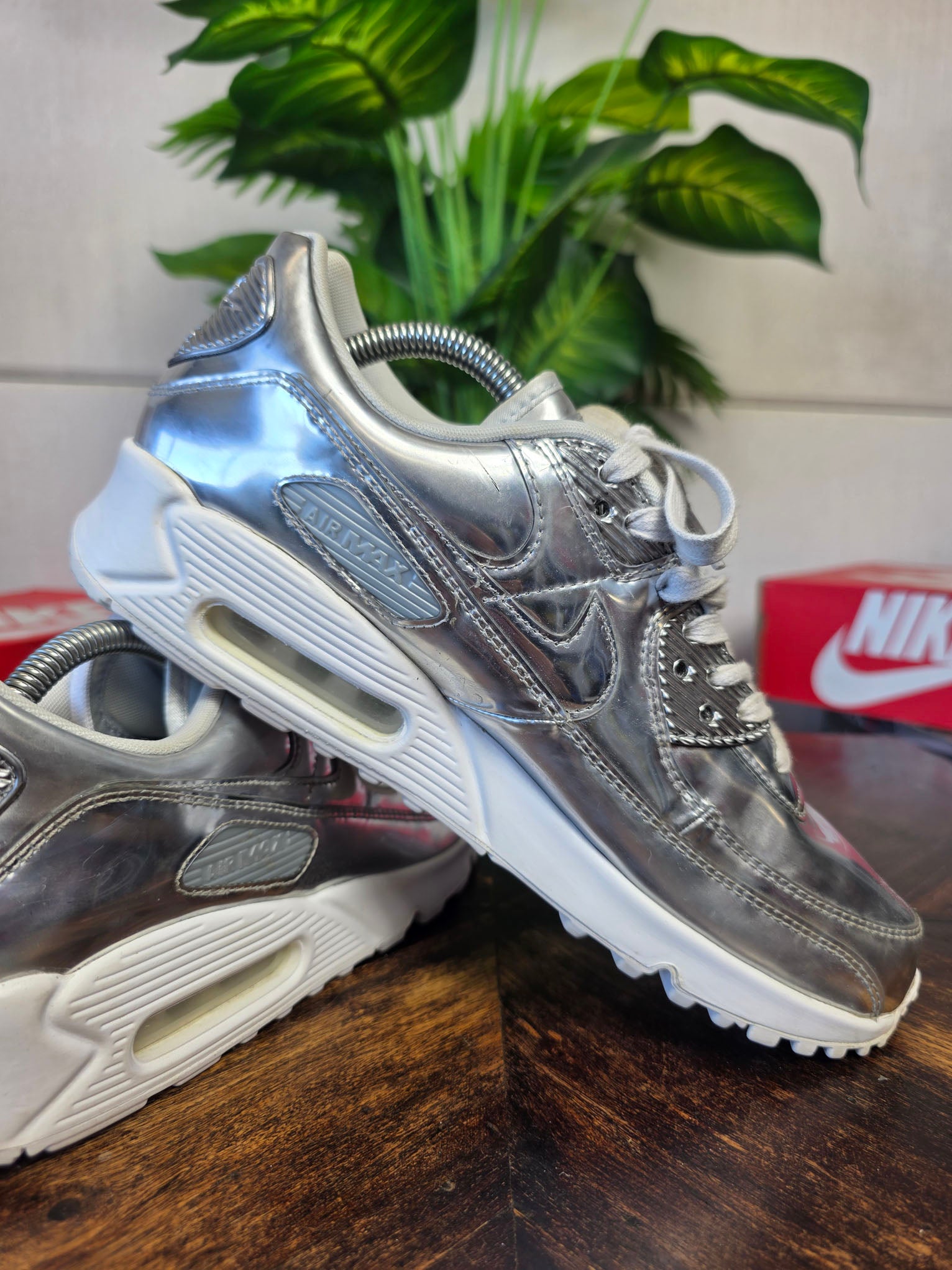 Nike Air Max 90 SP "Metallic Silver" maat 42,5