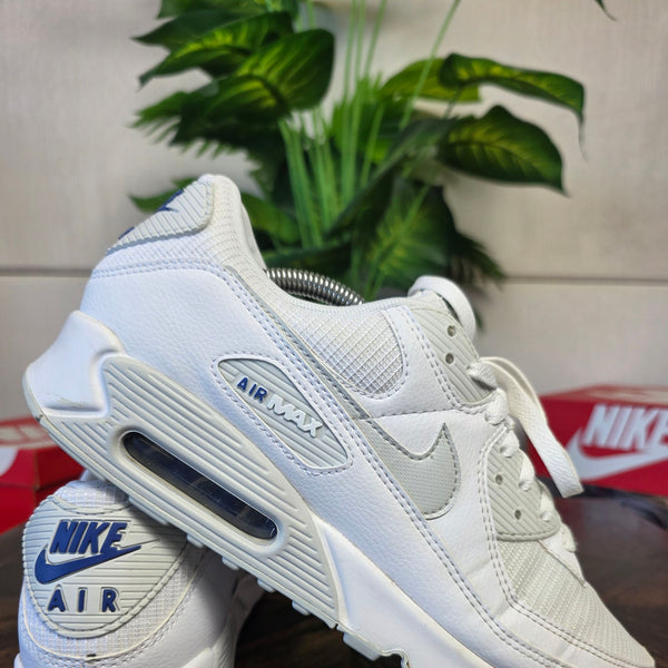 Nike Air Max 90 White Light Smoke Blue maat 45