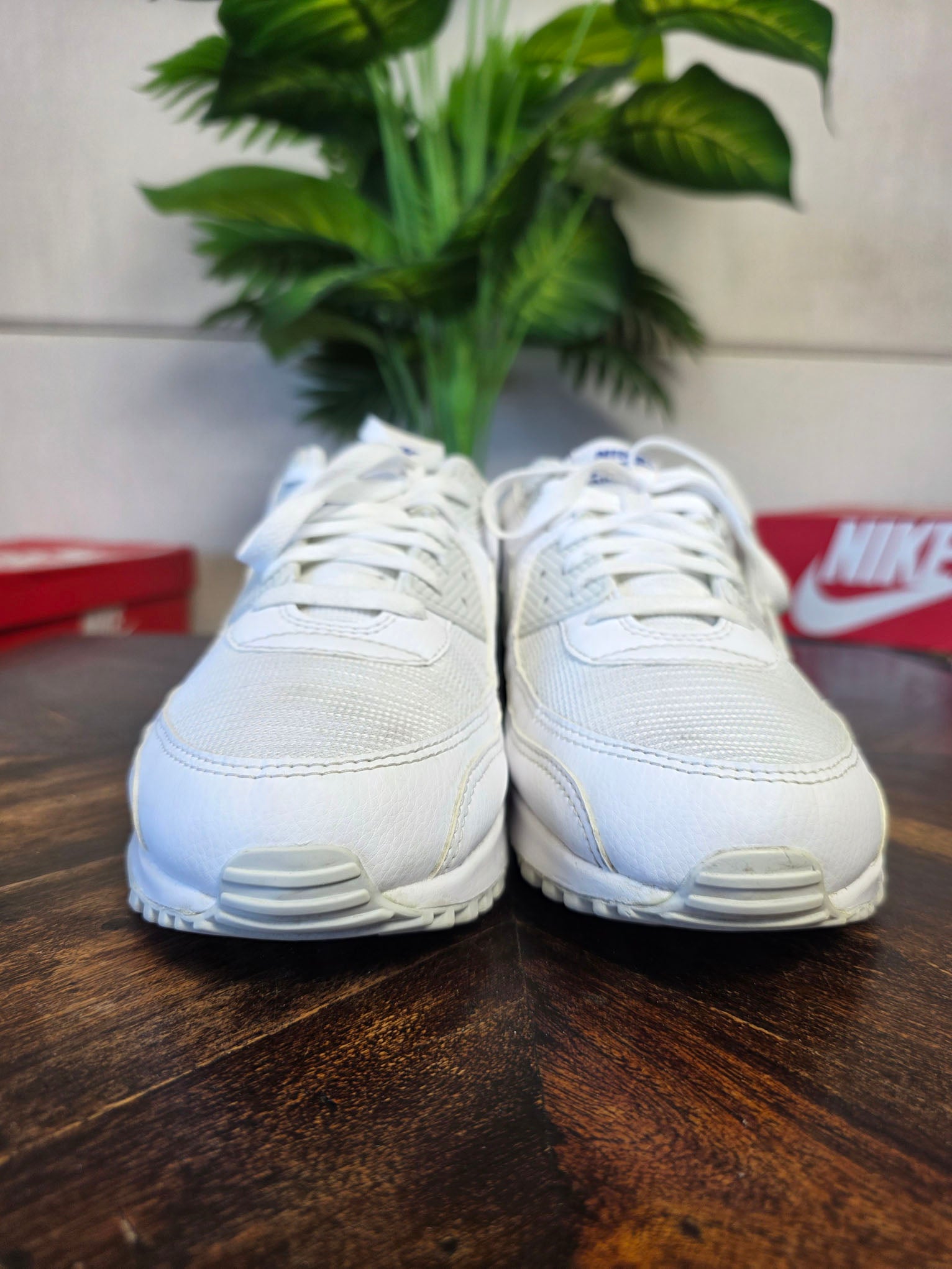 Nike Air Max 90 White Light Smoke Blue maat 45