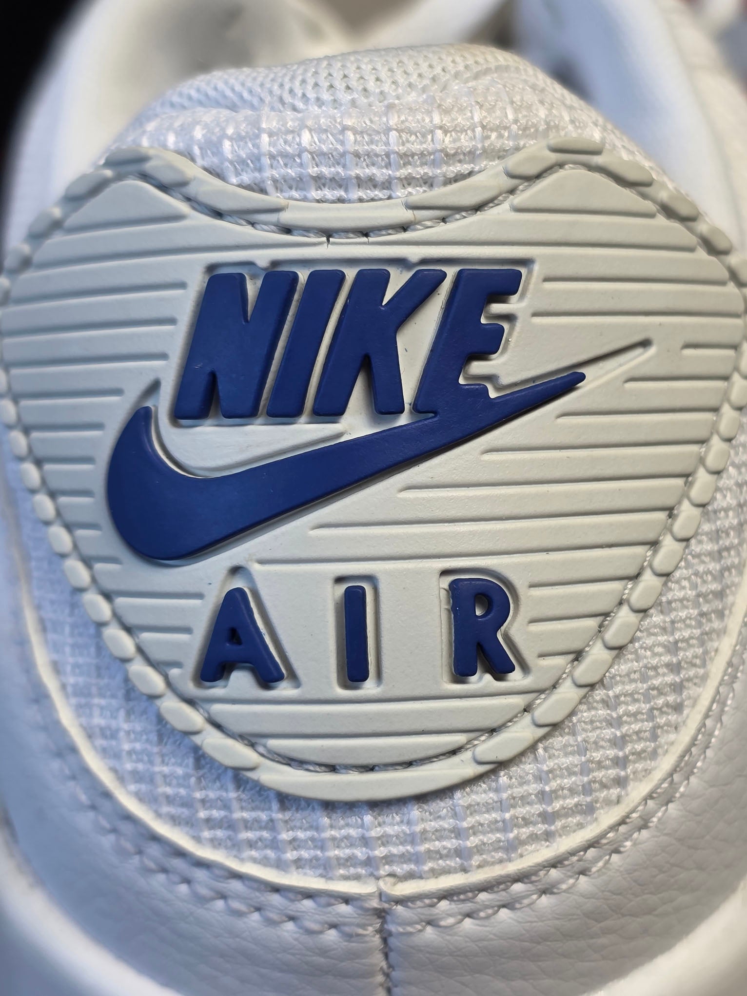 Nike Air Max 90 White Light Smoke Blue maat 45