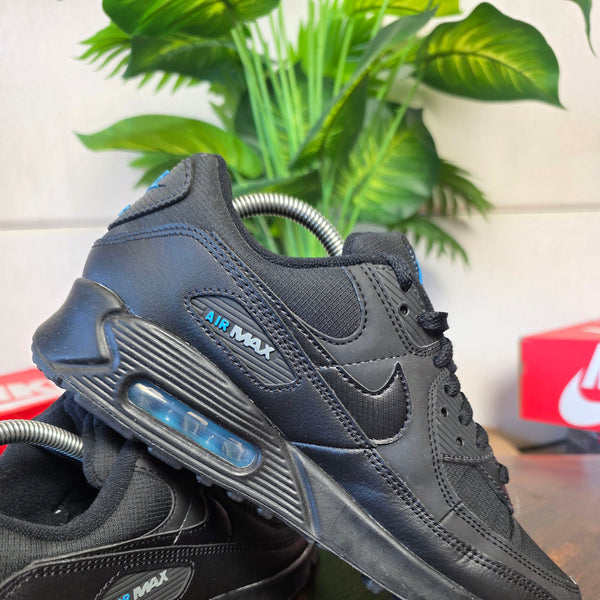 Nike Air Max 90 Black Laser Blue maat 41
