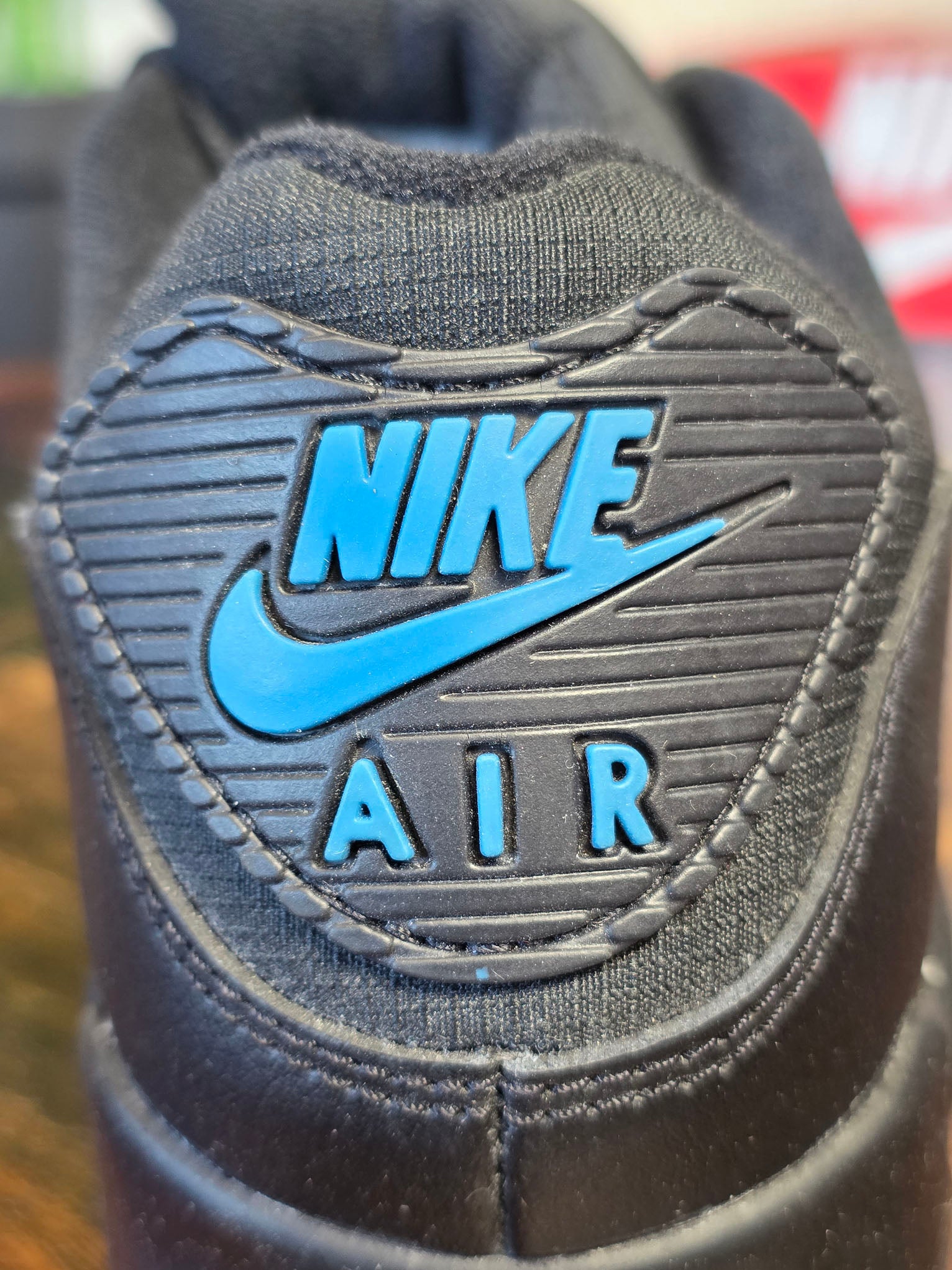 Nike Air Max 90 Black Laser Blue maat 41