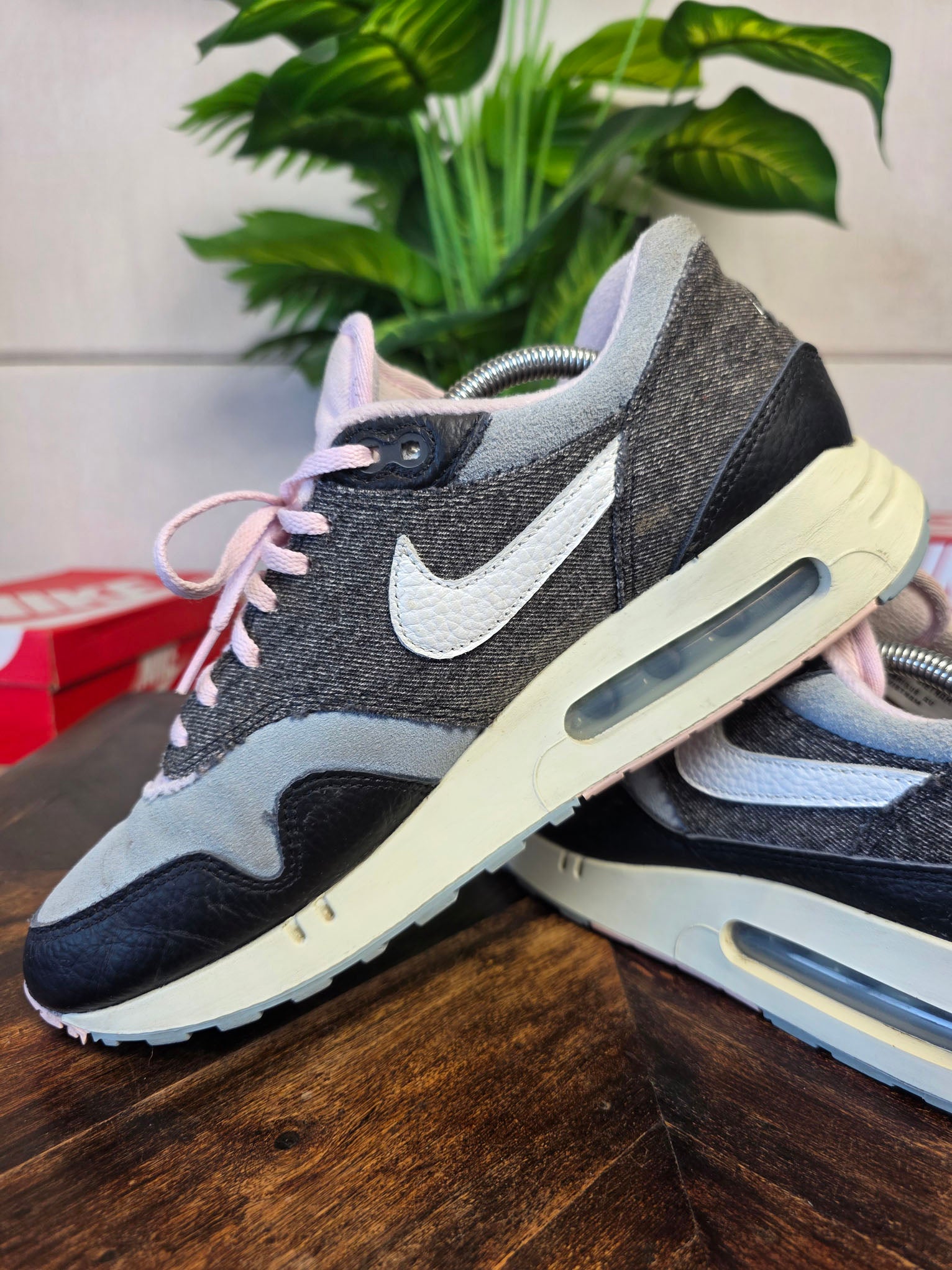 Nike Air Max 1 '86 Big Bubble Black Denim maat 44,5