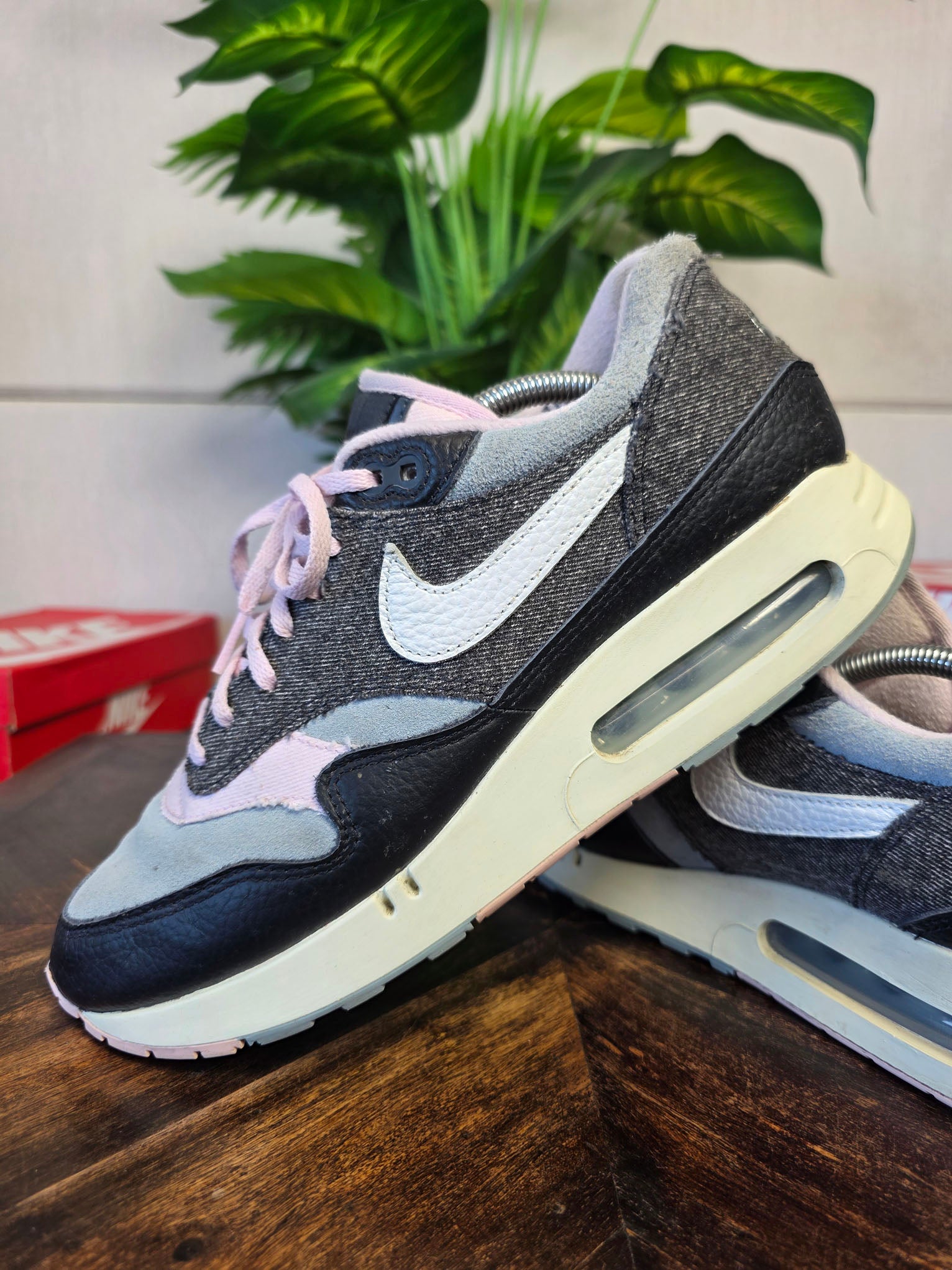 Nike Air Max 1 '86 Big Bubble Black Denim maat 44,5