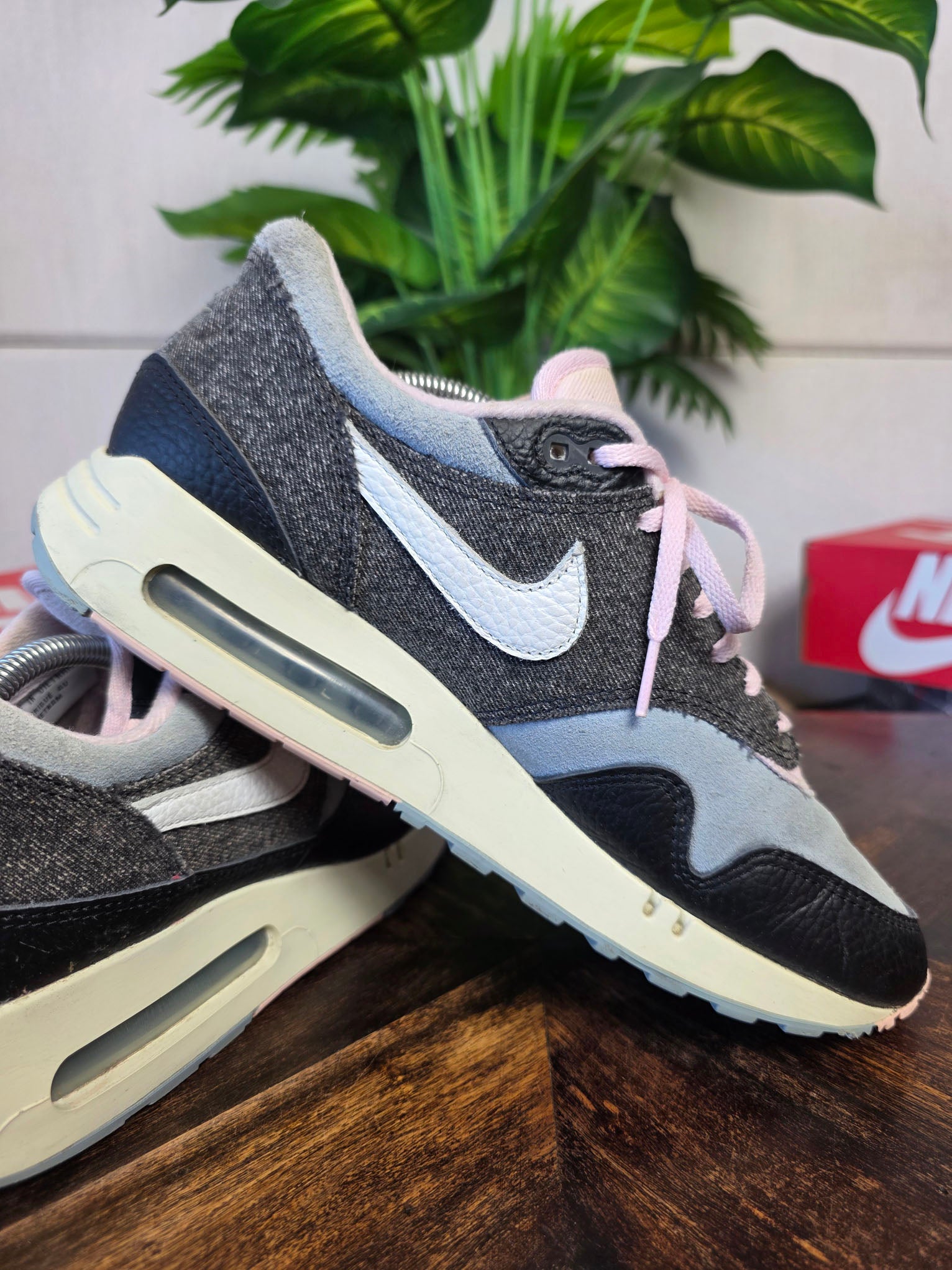 Nike Air Max 1 '86 Big Bubble Black Denim maat 44,5