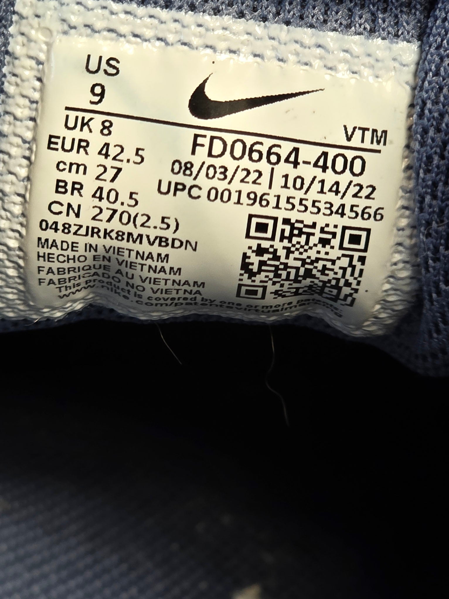 Nike Air Max 90 Diffused Blue maat 42,5