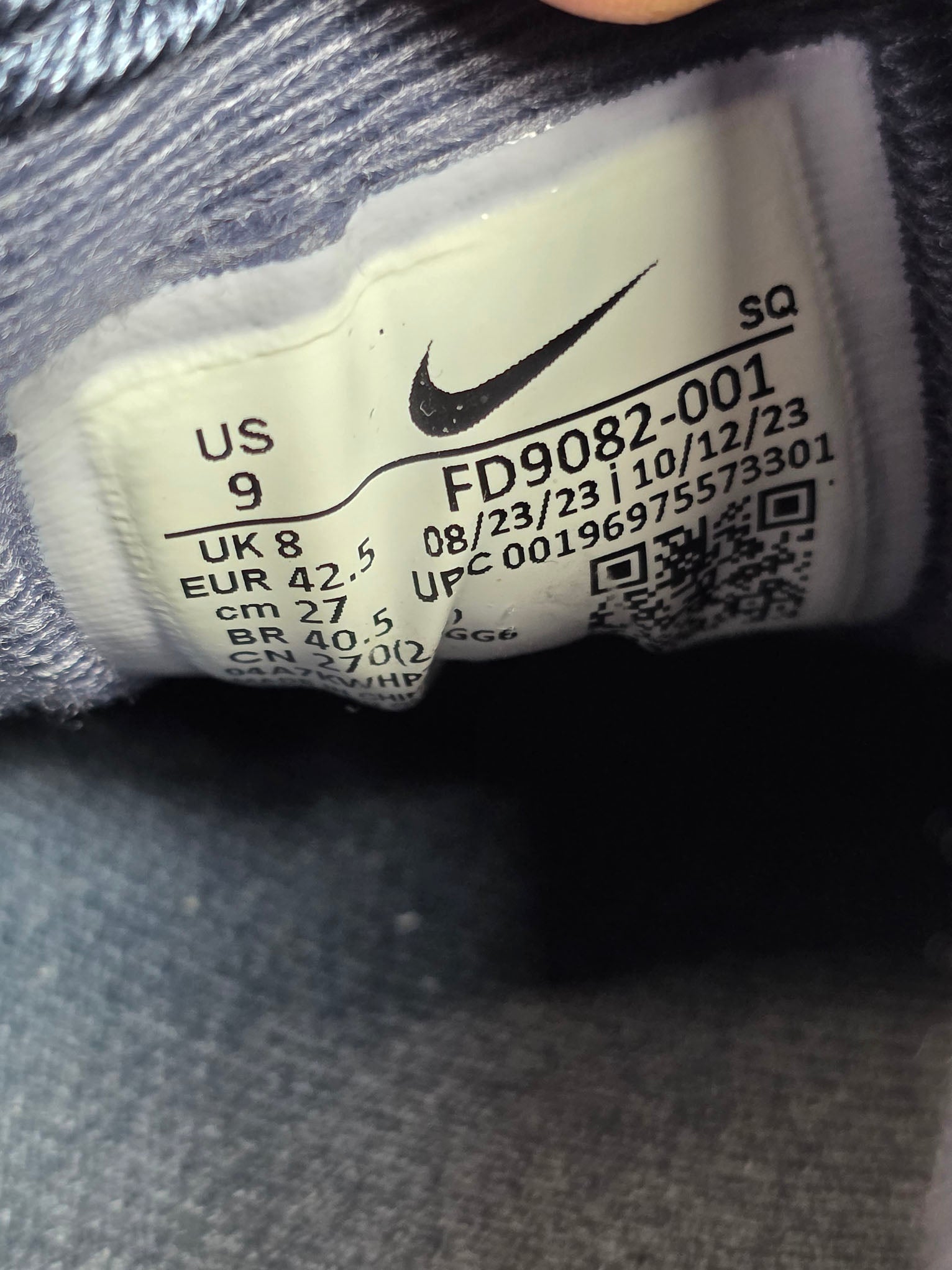Nike Air Max 1 Thunder Blue maat 42,5