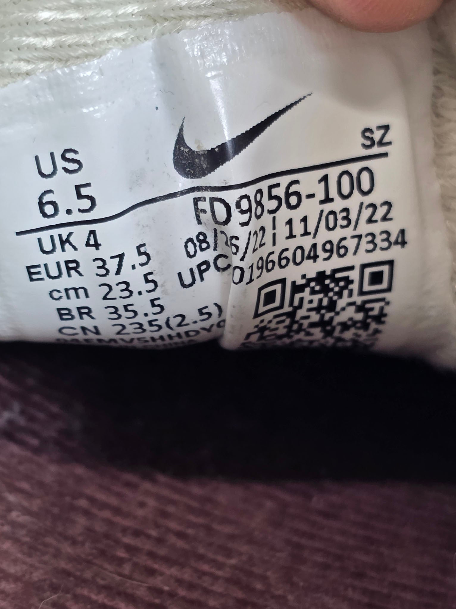 Nike Air Max 1 '87 "Coconut Milk" maat 37,5