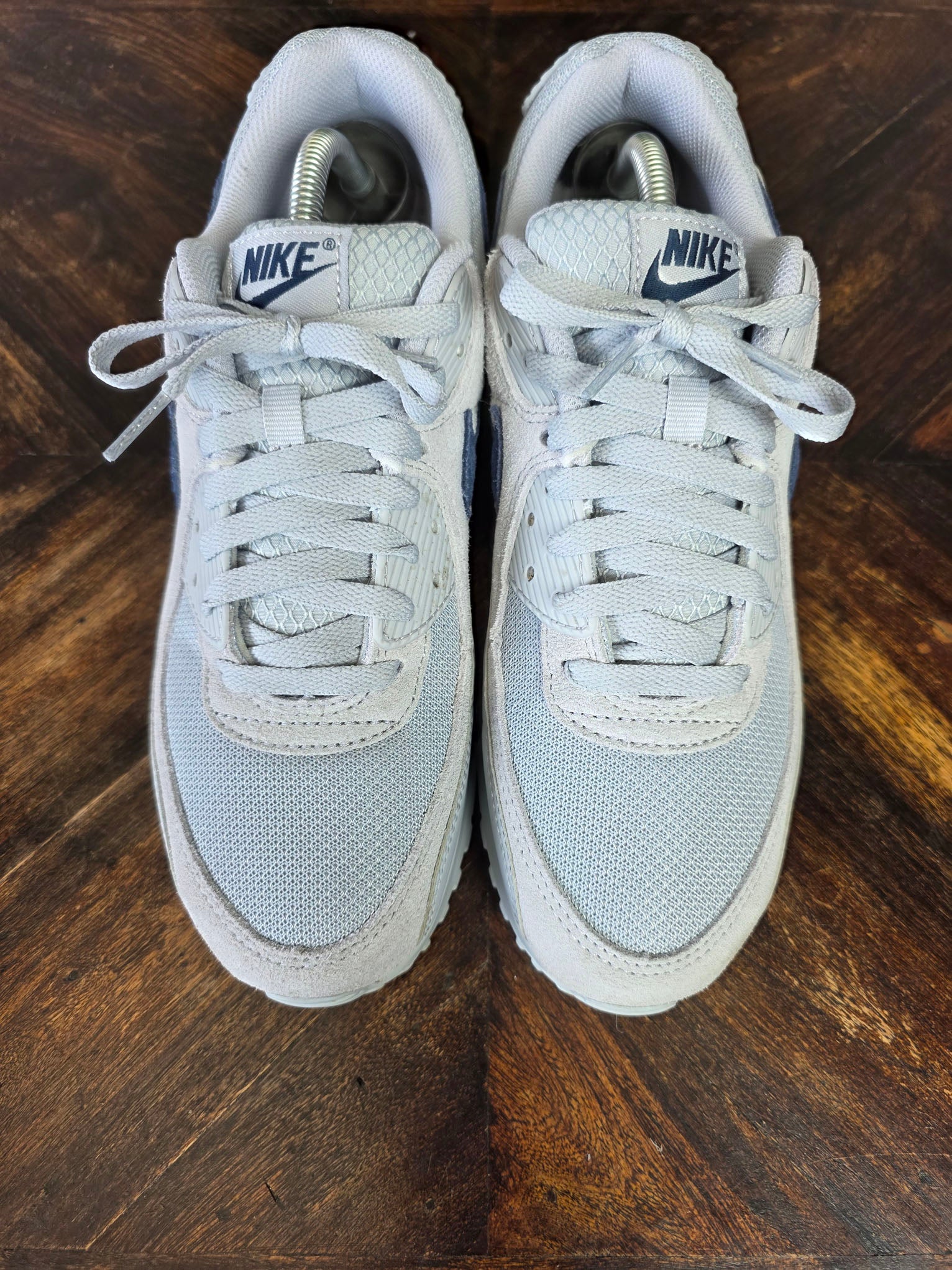 Nike Air Max 90 Wolf Grey Midnight Navy maat 43