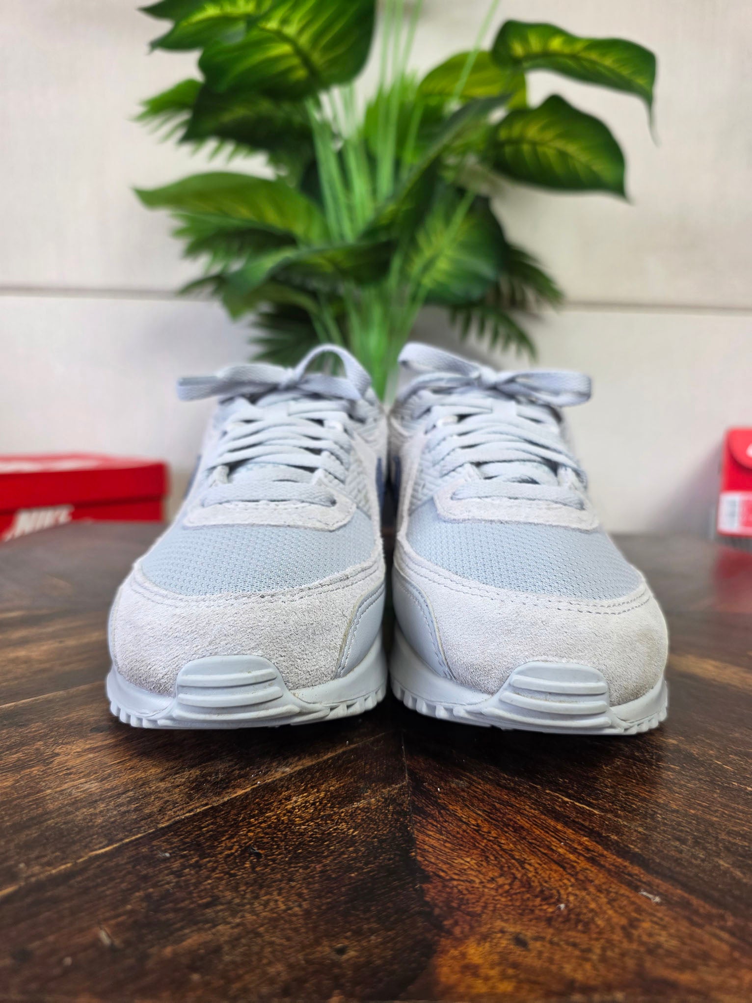Nike Air Max 90 Wolf Grey Midnight Navy maat 43