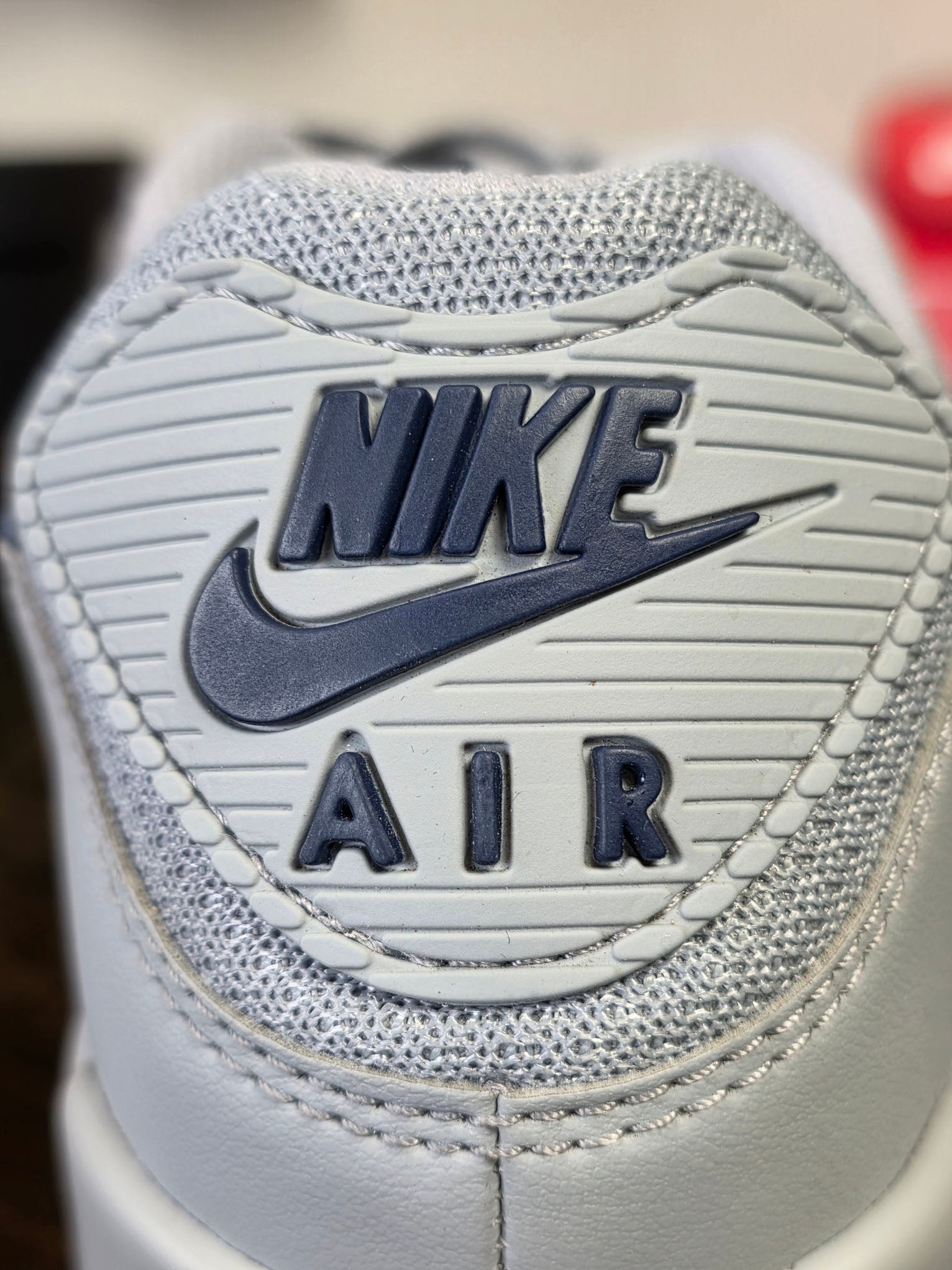 Nike Air Max 90 Wolf Grey Midnight Navy maat 43
