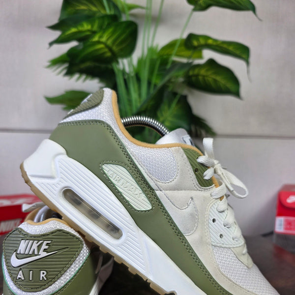 Nike Air Max 90 White Green Oaker Yellow maat 44