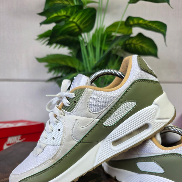 Nike Air Max 90 White Green Oaker Yellow maat 44